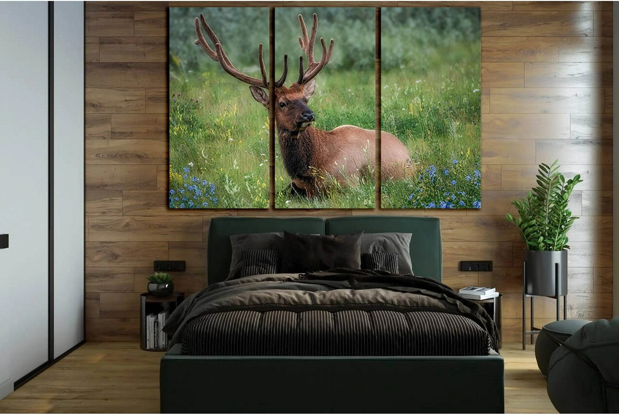 Deer Rest In The Meadow №SL1510 Ready to Hang Canvas PrintCanvas art arrives ready to hang, with hanging accessories included and no additional framing required. Every canvas print is hand-crafted, made on-demand at our workshop and expertly stretched aro
