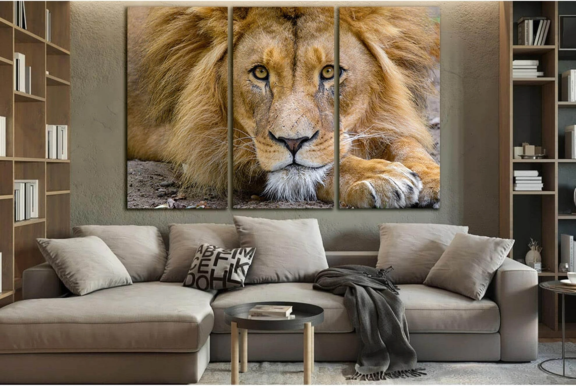 Lion King Of Beasts №SL1529 Ready to Hang Canvas PrintCanvas art arrives ready to hang, with hanging accessories included and no additional framing required. Every canvas print is hand-crafted, made on-demand at our workshop and expertly stretched around