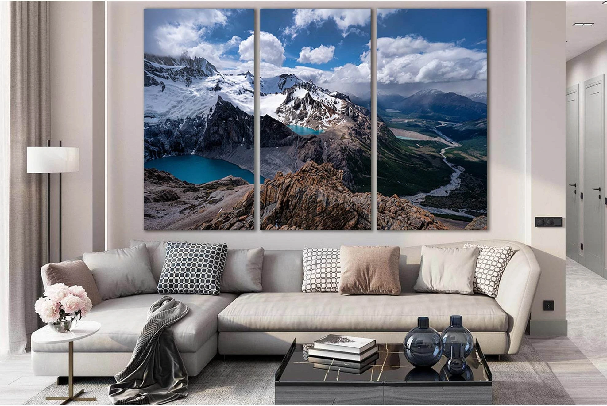 Landscape Lake Between Mountains №SL1581 Ready to Hang Canvas PrintCanvas art arrives ready to hang, with hanging accessories included and no additional framing required. Every canvas print is hand-crafted, made on-demand at our workshop and expertly stre