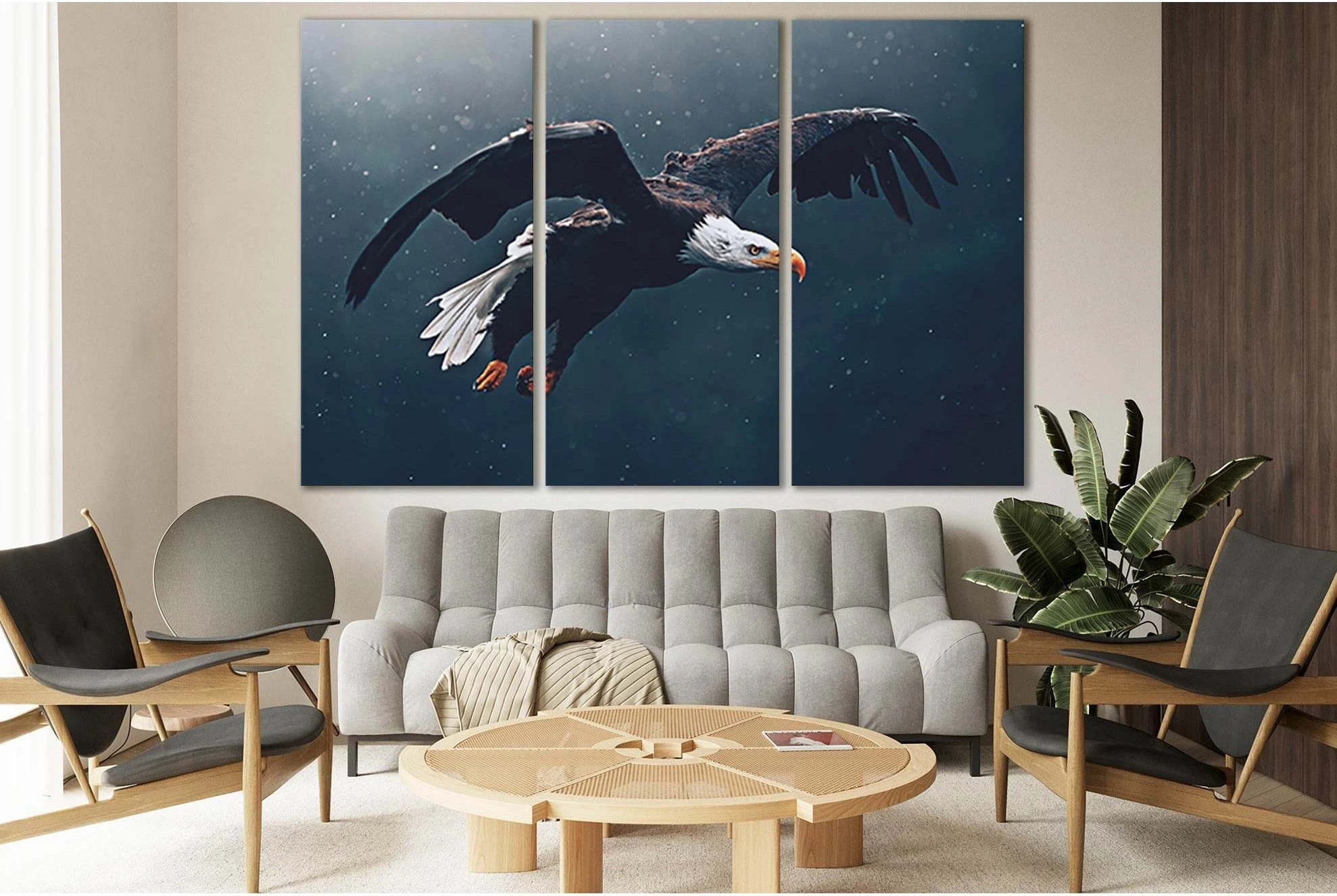 Flying Bald Eagle Wildlife №SL1543 Ready to Hang Canvas PrintCanvas art arrives ready to hang, with hanging accessories included and no additional framing required. Every canvas print is hand-crafted, made on-demand at our workshop and expertly stretched