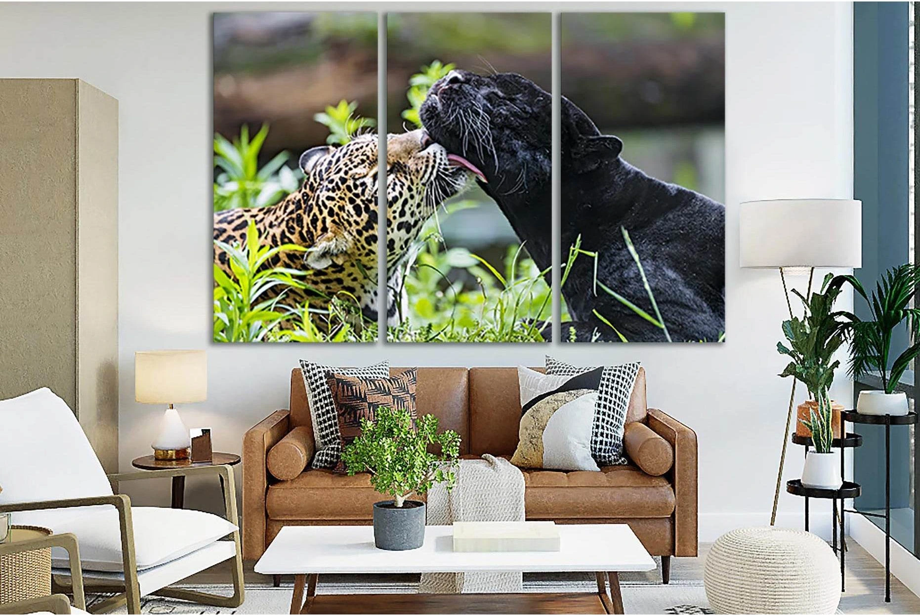 Tender Moment With Leopards №SL1519 Ready to Hang Canvas PrintCanvas art arrives ready to hang, with hanging accessories included and no additional framing required. Every canvas print is hand-crafted, made on-demand at our workshop and expertly stretched