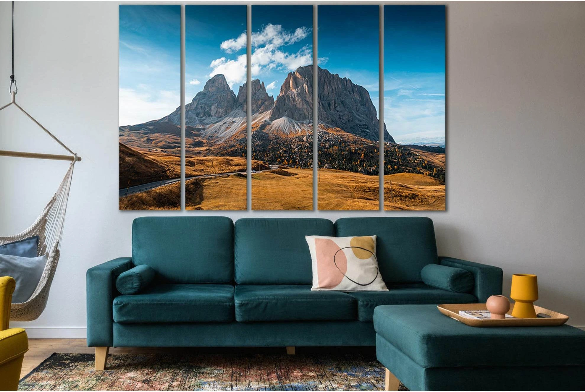 Mountains And Road Autumn Italy №SL1487 Ready to Hang Canvas PrintCanvas art arrives ready to hang, with hanging accessories included and no additional framing required. Every canvas print is hand-crafted, made on-demand at our workshop and expertly stret