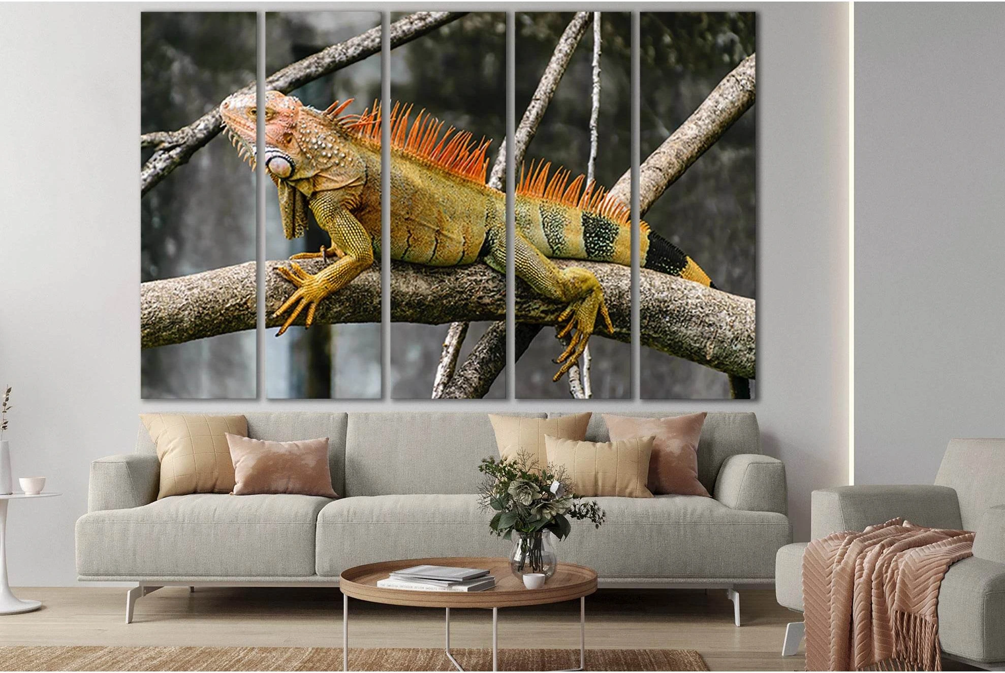 Iguana Sitting On A Branch №SL1506 Ready to Hang Canvas PrintCanvas art arrives ready to hang, with hanging accessories included and no additional framing required. Every canvas print is hand-crafted, made on-demand at our workshop and expertly stretched