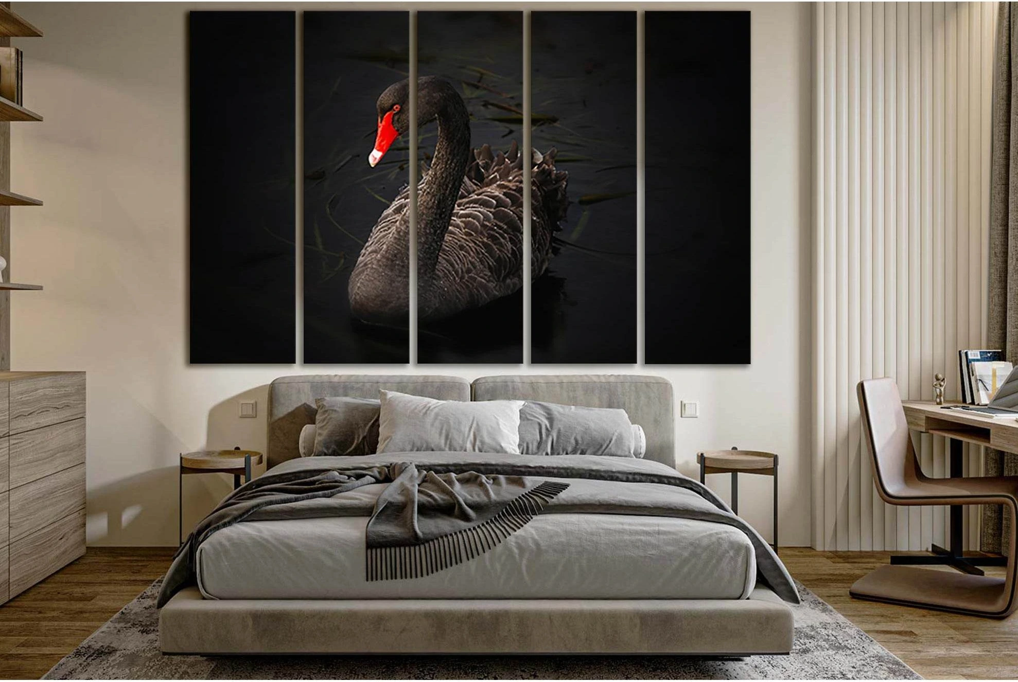 Black Swan №SL1502 Ready to Hang Canvas PrintCanvas art arrives ready to hang, with hanging accessories included and no additional framing required. Every canvas print is hand-crafted, made on-demand at our workshop and expertly stretched around 100% Nort
