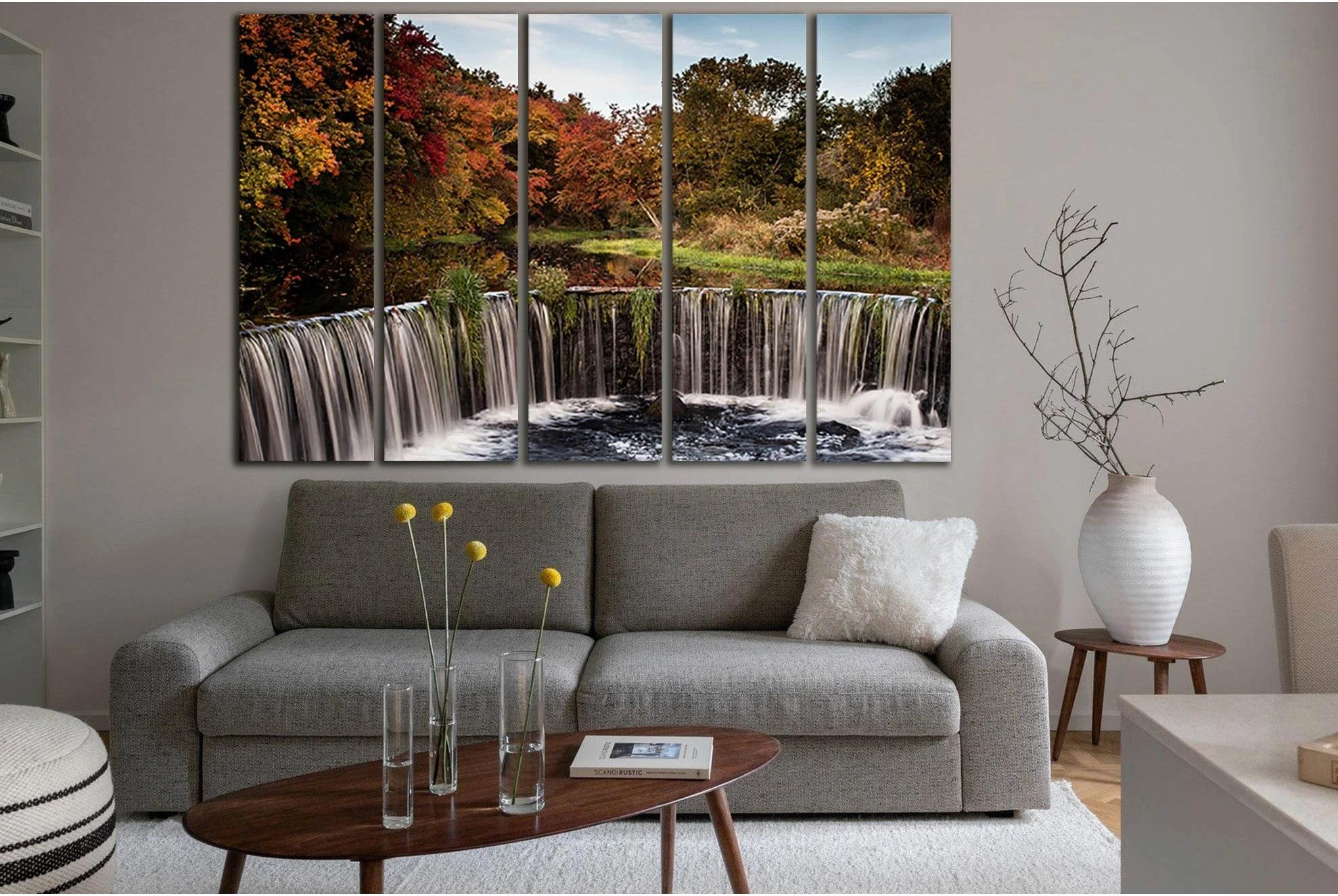 Waterfall In Autumn Day №SL1488 Ready to Hang Canvas PrintCanvas art arrives ready to hang, with hanging accessories included and no additional framing required. Every canvas print is hand-crafted, made on-demand at our workshop and expertly stretched aro