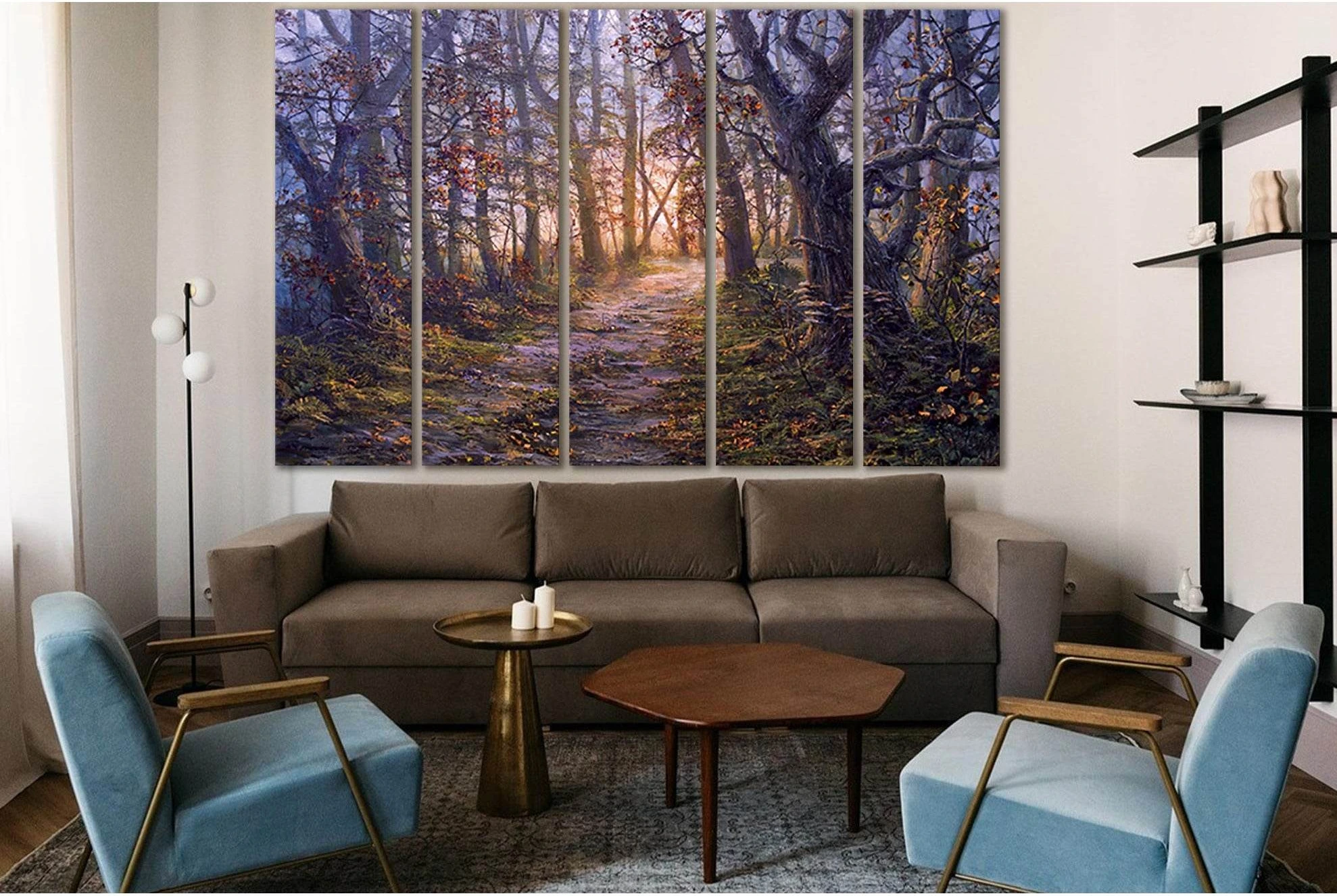 Painting Autumn Forest №SL1470 Ready to Hang Canvas PrintCanvas art arrives ready to hang, with hanging accessories included and no additional framing required. Every canvas print is hand-crafted, made on-demand at our workshop and expertly stretched arou