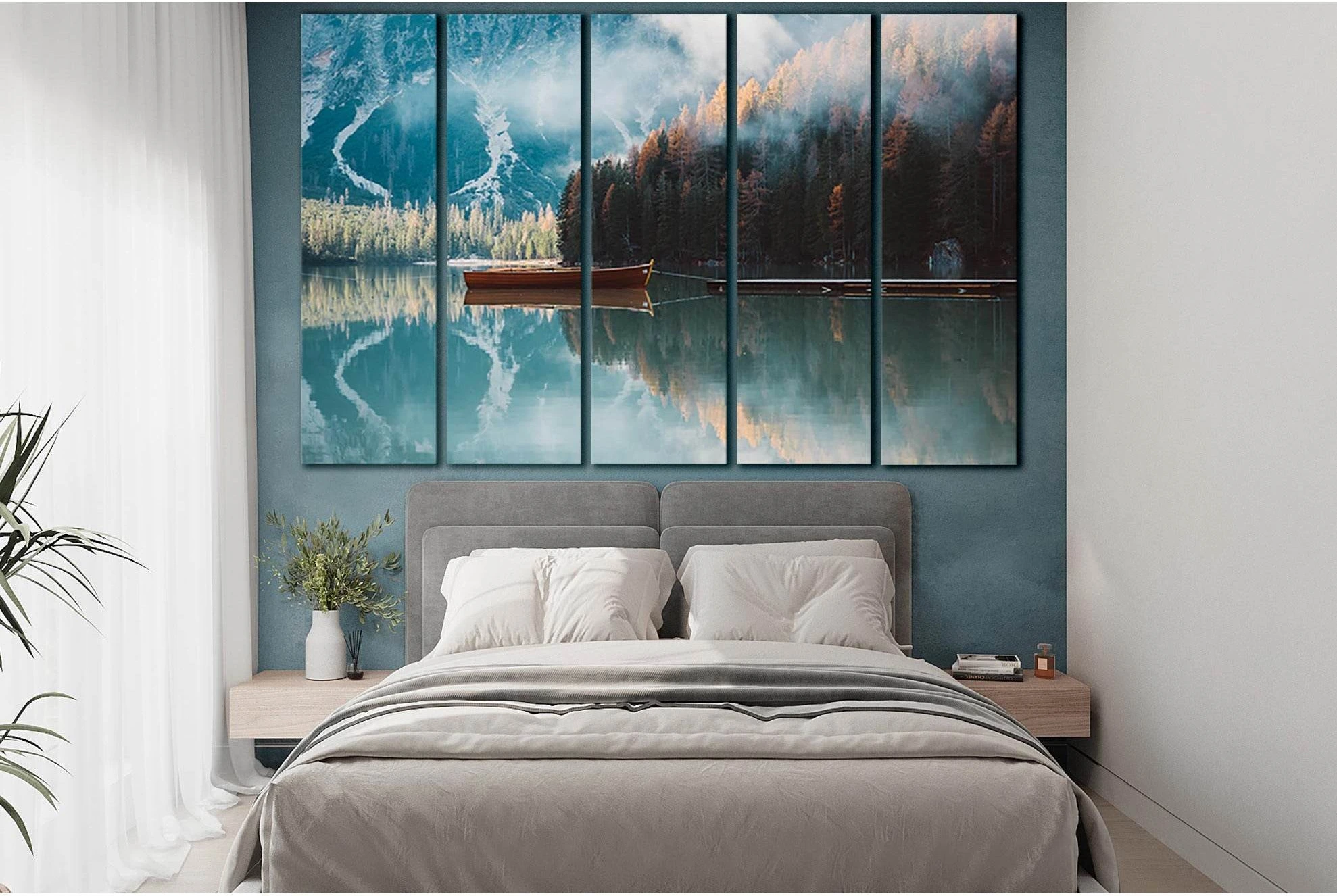 Boat On A Lake In Autumn №SL1495 Ready to Hang Canvas PrintCanvas art arrives ready to hang, with hanging accessories included and no additional framing required. Every canvas print is hand-crafted, made on-demand at our workshop and expertly stretched ar