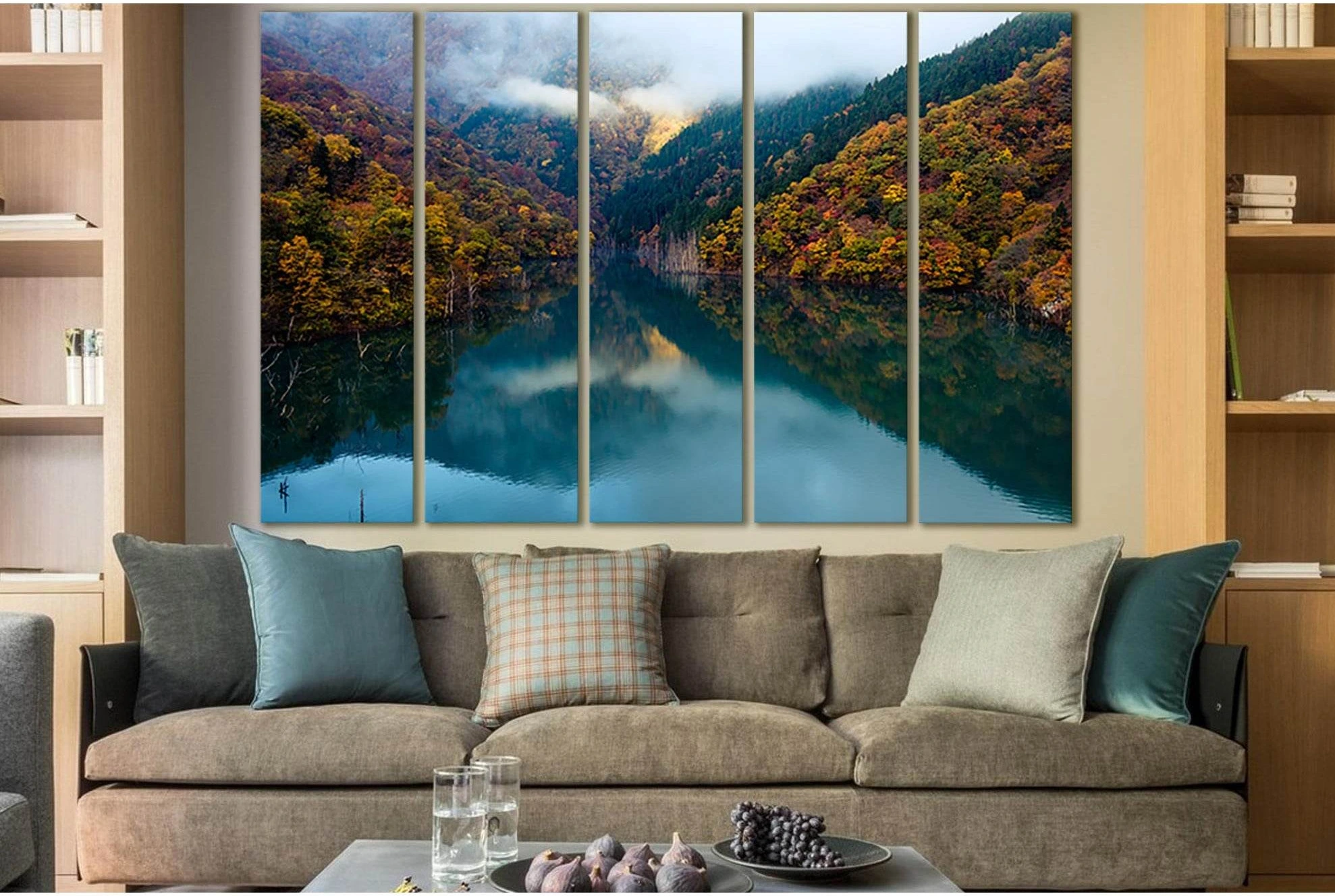 Mountain Lake In Autumn №SL1489 Ready to Hang Canvas PrintCanvas art arrives ready to hang, with hanging accessories included and no additional framing required. Every canvas print is hand-crafted, made on-demand at our workshop and expertly stretched aro