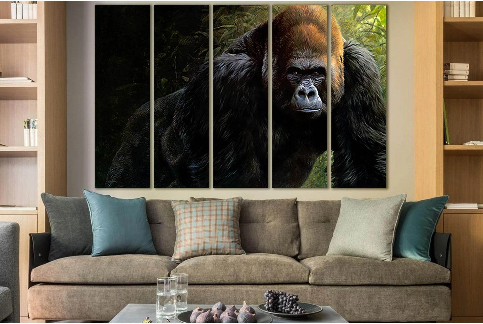 Gorilla Close Up №SL1508 Ready to Hang Canvas PrintCanvas art arrives ready to hang, with hanging accessories included and no additional framing required. Every canvas print is hand-crafted, made on-demand at our workshop and expertly stretched around 100