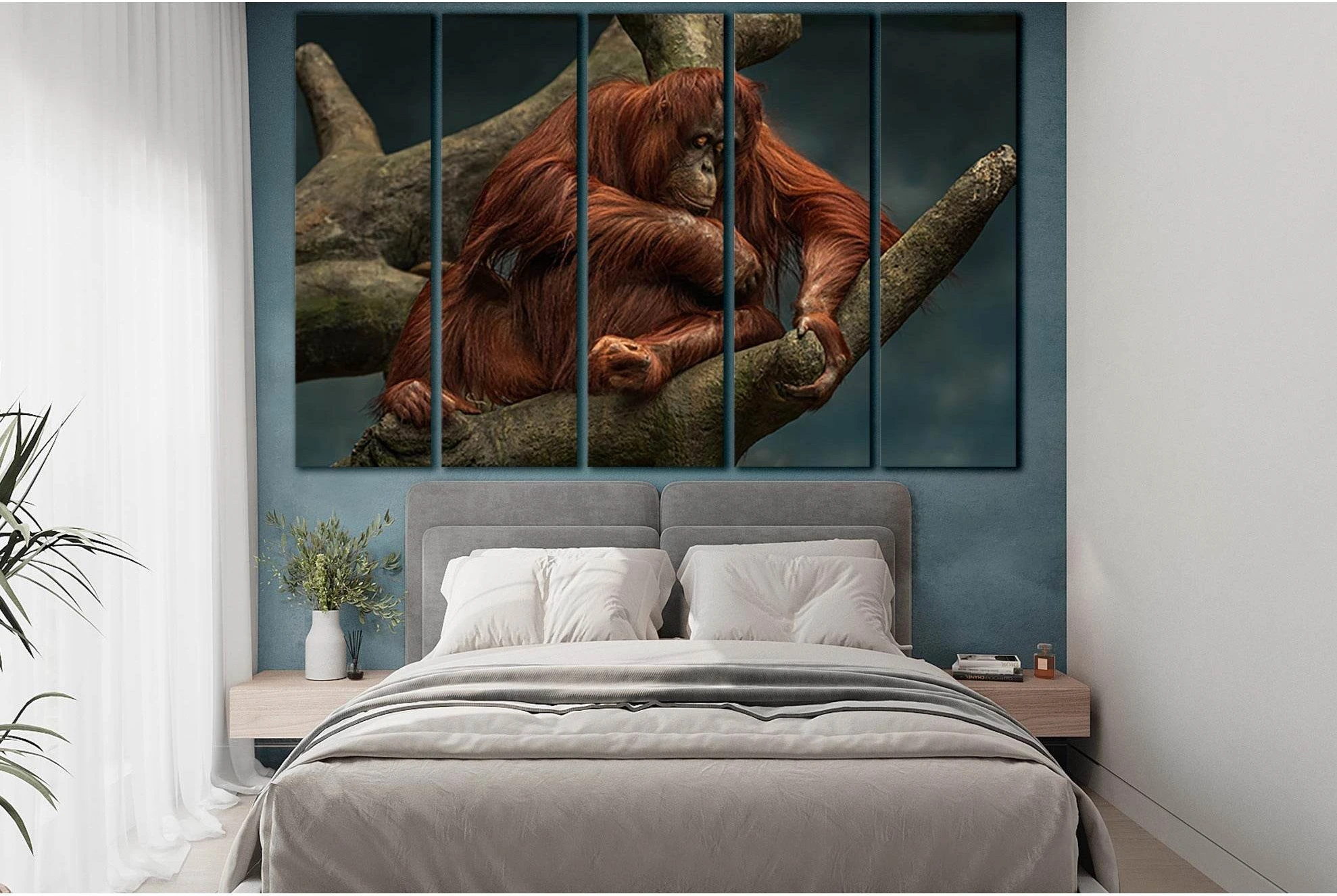 Orangutan On The Tree №SL1515 Ready to Hang Canvas PrintCanvas art arrives ready to hang, with hanging accessories included and no additional framing required. Every canvas print is hand-crafted, made on-demand at our workshop and expertly stretched aroun