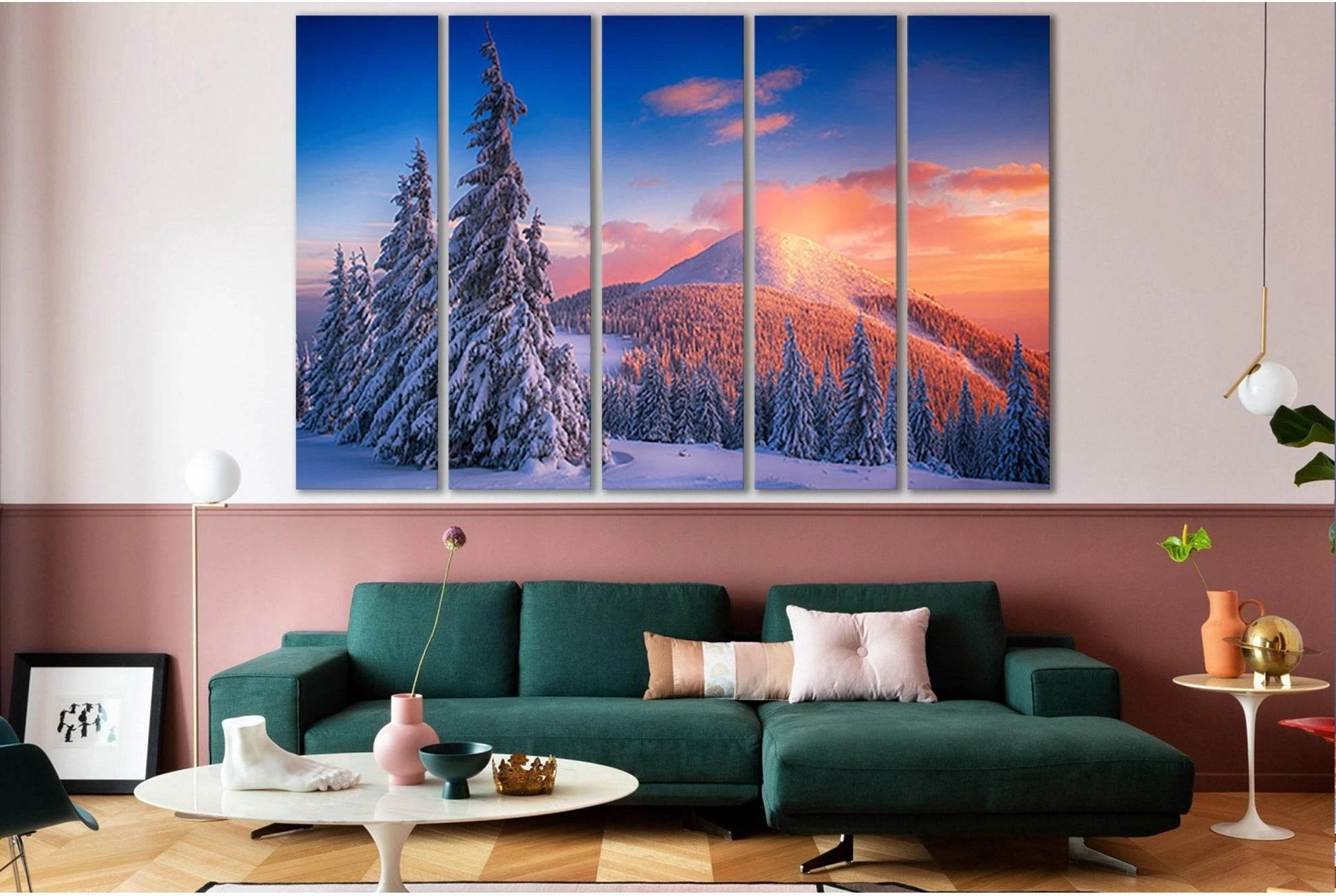 Snowy Pine Trees And Mountains №SL1577 Ready to Hang Canvas PrintCanvas art arrives ready to hang, with hanging accessories included and no additional framing required. Every canvas print is hand-crafted, made on-demand at our workshop and expertly stretc