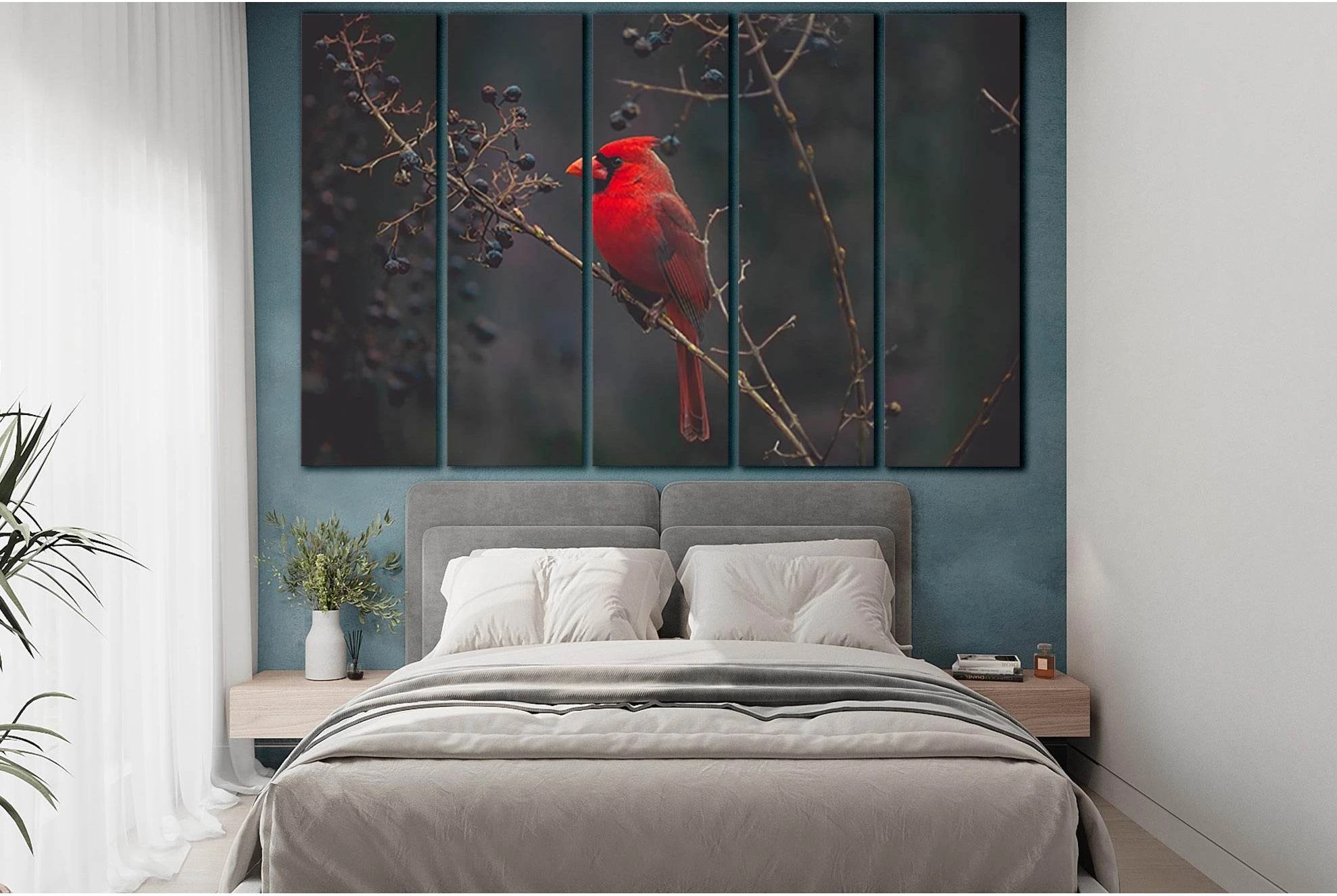 Bird Red Cardinal №SL1528 Ready to Hang Canvas PrintCanvas art arrives ready to hang, with hanging accessories included and no additional framing required. Every canvas print is hand-crafted, made on-demand at our workshop and expertly stretched around 10