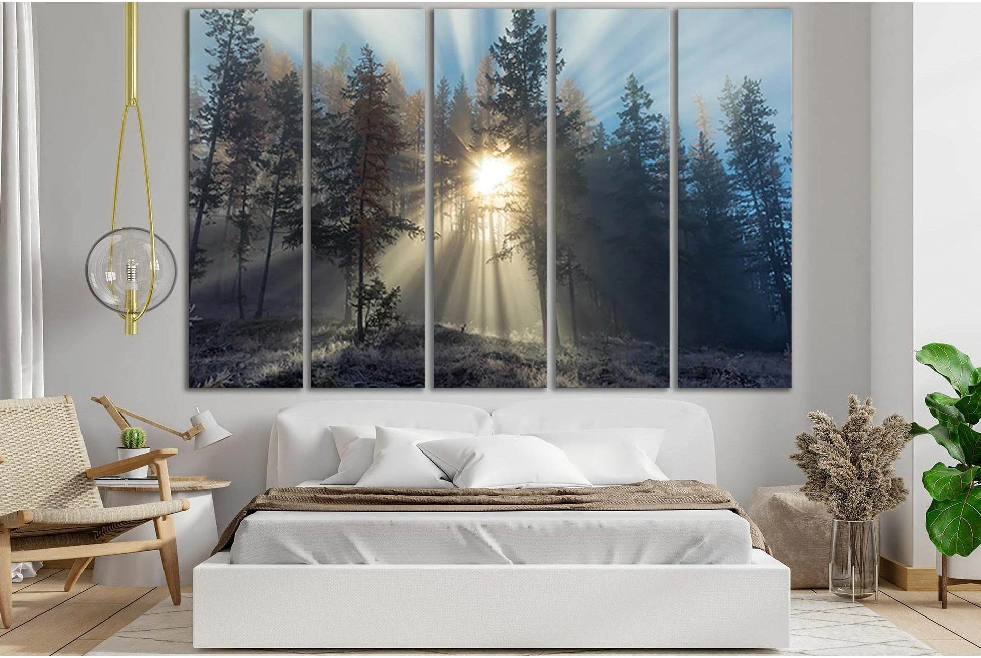 Sunlight Path In Snowy Trees №SL1574 Ready to Hang Canvas PrintCanvas art arrives ready to hang, with hanging accessories included and no additional framing required. Every canvas print is hand-crafted, made on-demand at our workshop and expertly stretche