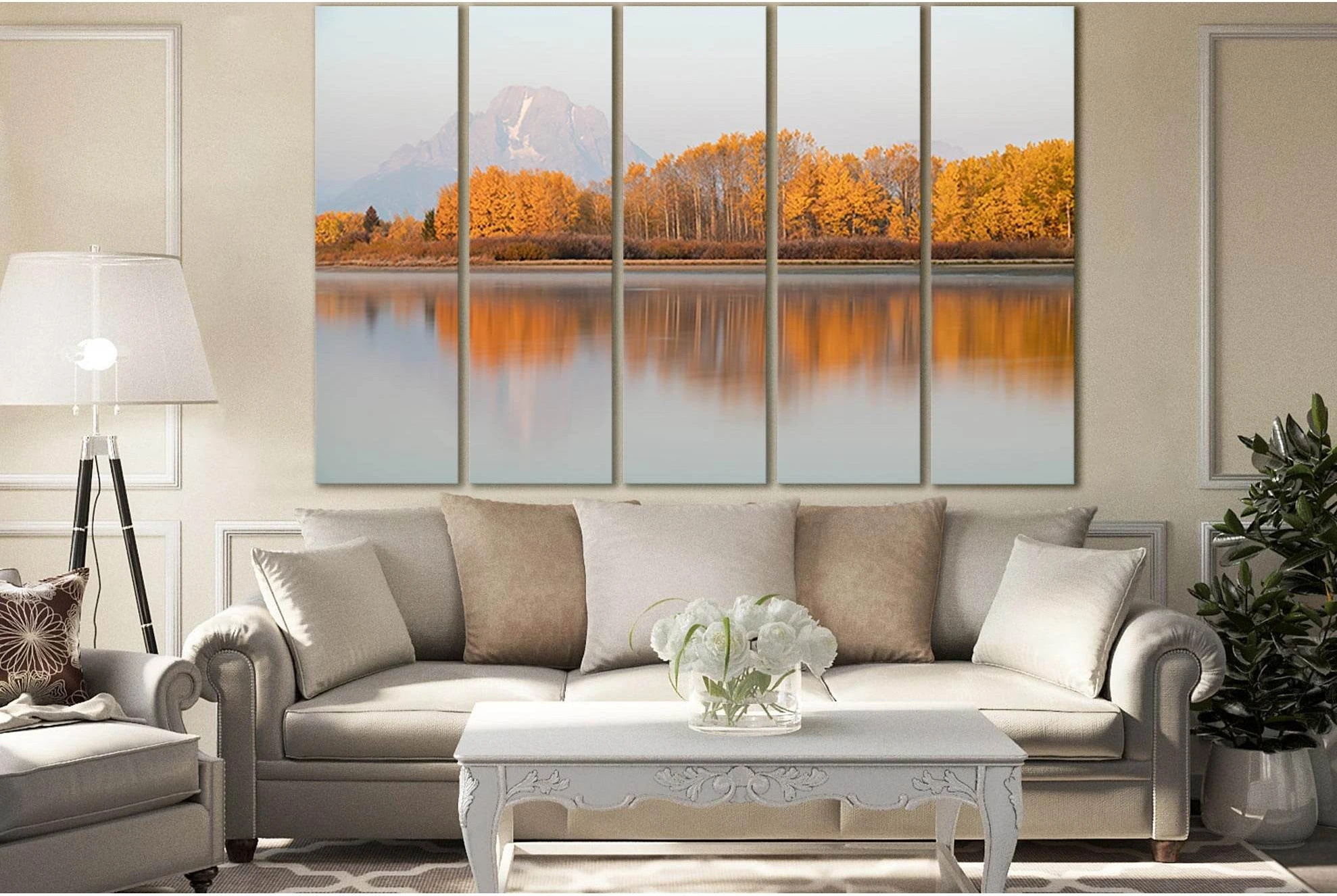 Beautiful Lake In Autumn №SL1472 Ready to Hang Canvas PrintCanvas art arrives ready to hang, with hanging accessories included and no additional framing required. Every canvas print is hand-crafted, made on-demand at our workshop and expertly stretched ar