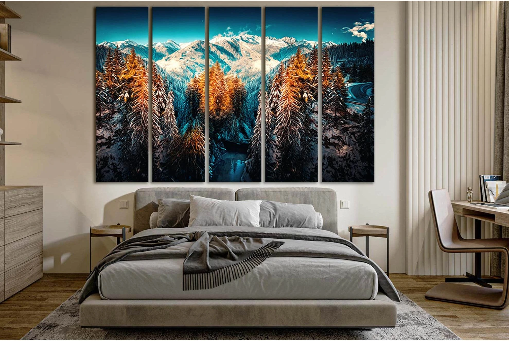 Snow Landscape Mountains And Forest №SL1578 Ready to Hang Canvas PrintCanvas art arrives ready to hang, with hanging accessories included and no additional framing required. Every canvas print is hand-crafted, made on-demand at our workshop and expertly s