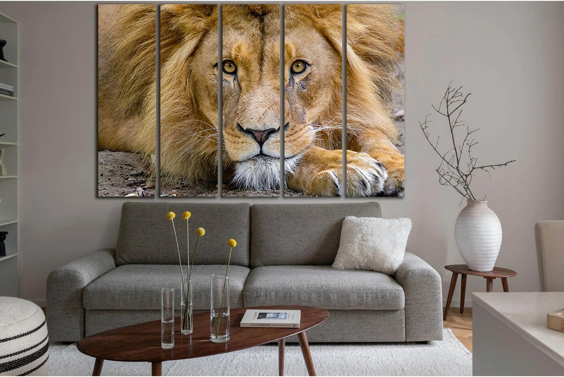 Lion King Of Beasts №SL1529 Ready to Hang Canvas PrintCanvas art arrives ready to hang, with hanging accessories included and no additional framing required. Every canvas print is hand-crafted, made on-demand at our workshop and expertly stretched around