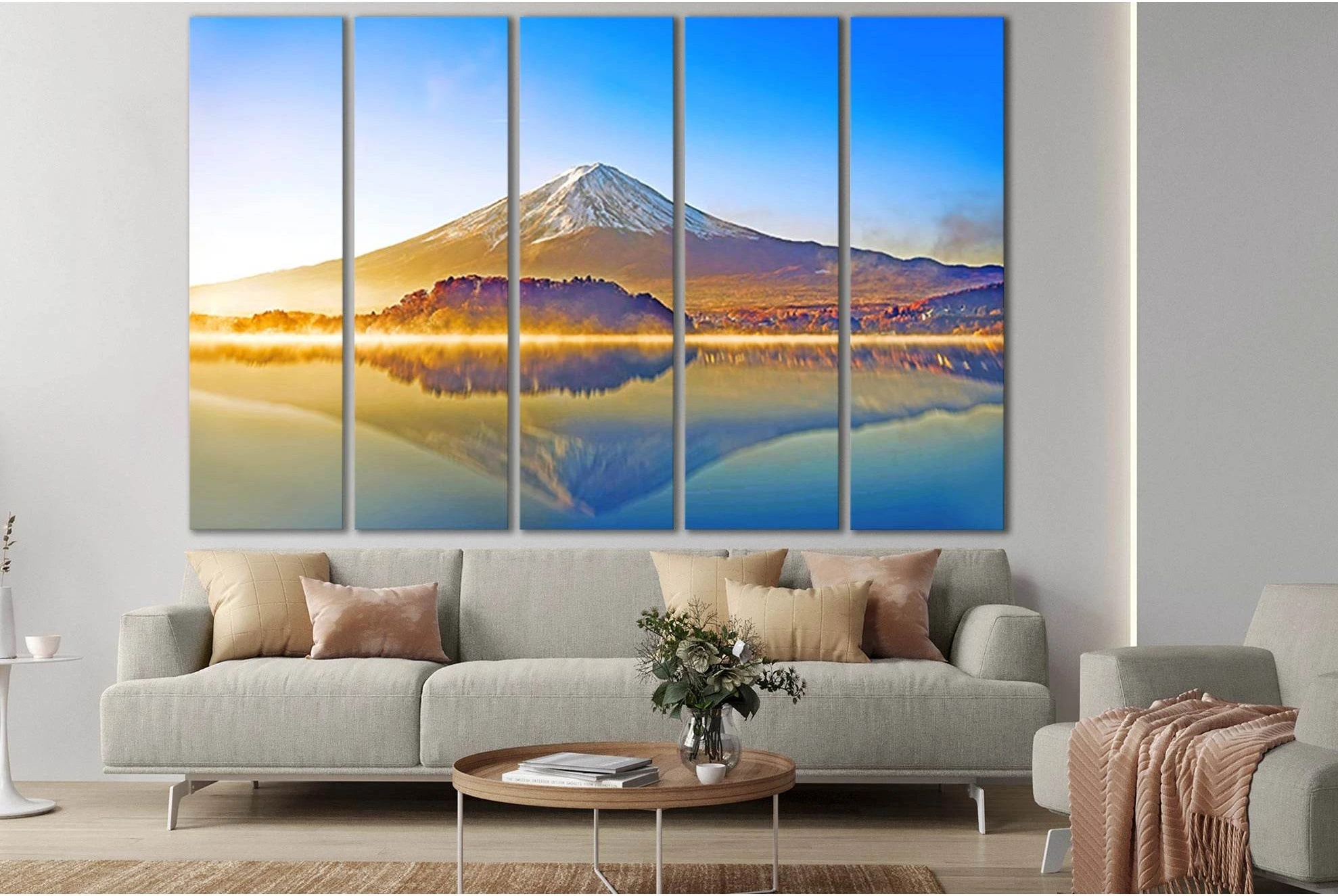 Autumn Morning Mount Fuji №SL1493 Ready to Hang Canvas PrintCanvas art arrives ready to hang, with hanging accessories included and no additional framing required. Every canvas print is hand-crafted, made on-demand at our workshop and expertly stretched a