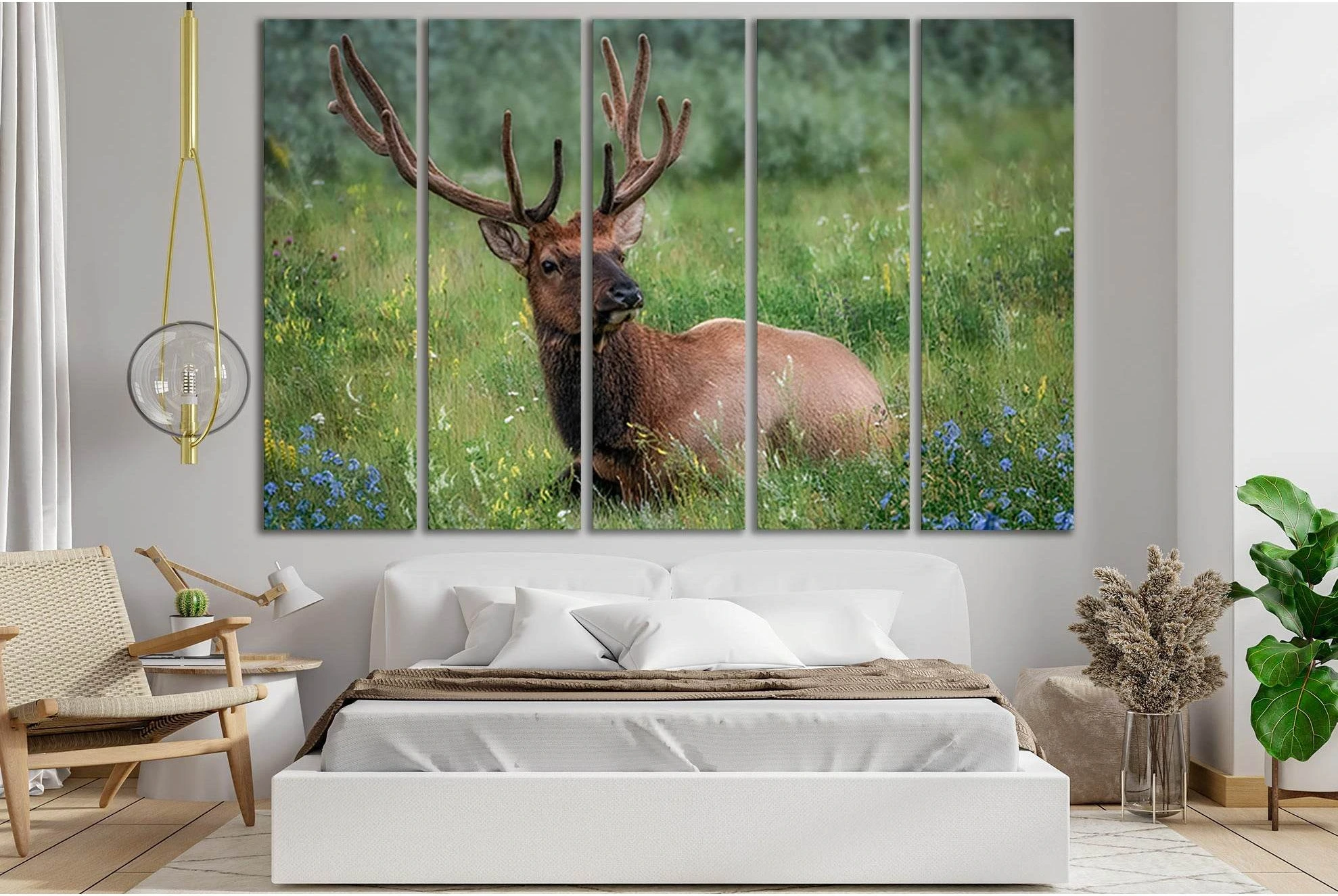 Deer Rest In The Meadow №SL1510 Ready to Hang Canvas PrintCanvas art arrives ready to hang, with hanging accessories included and no additional framing required. Every canvas print is hand-crafted, made on-demand at our workshop and expertly stretched aro