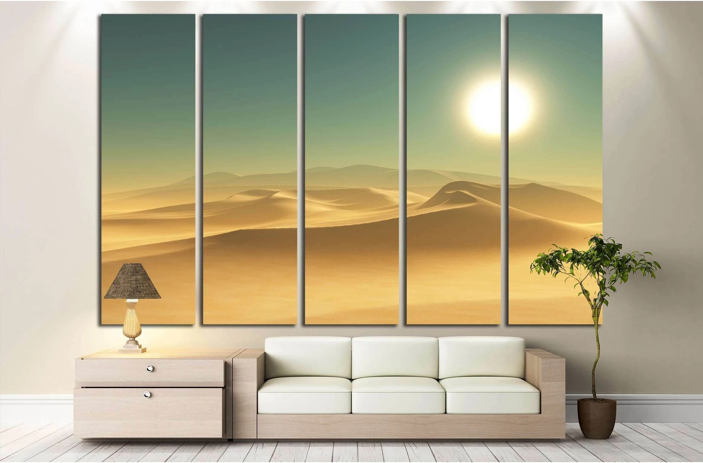 3D render of a desert scene №3127 Ready to Hang Canvas Print - Zellart Canvas Prints ALL_Products, s-3127