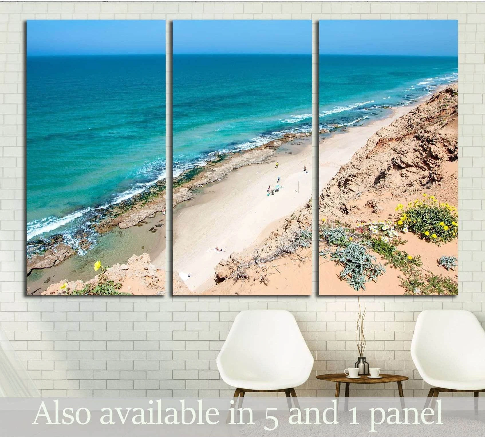 A beautiful landscape of the sea showing sea water, shoreline and horizon depth.