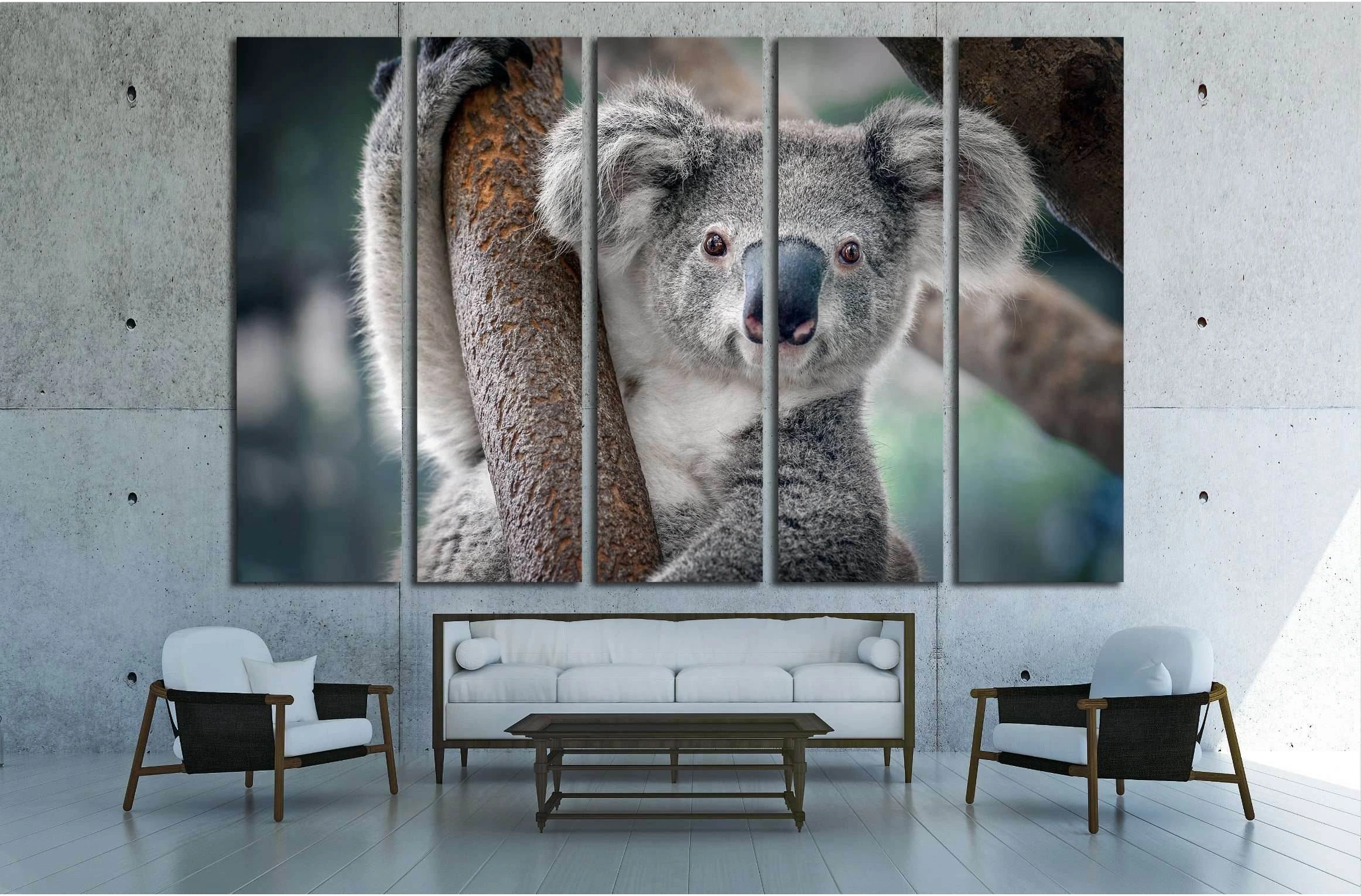 A cute koala №2378 Ready to Hang Canvas Print - Zellart Canvas Prints ALL_Products, s-2378