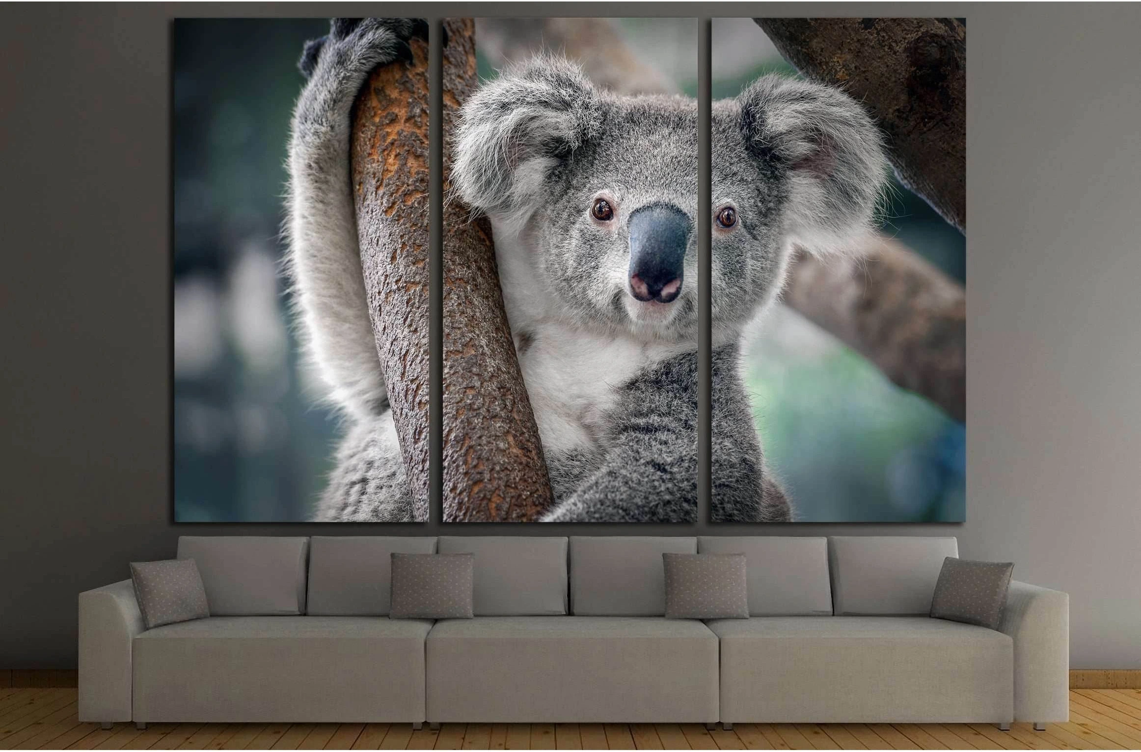 A cute koala №2378 Ready to Hang Canvas Print - Zellart Canvas Prints ALL_Products, s-2378