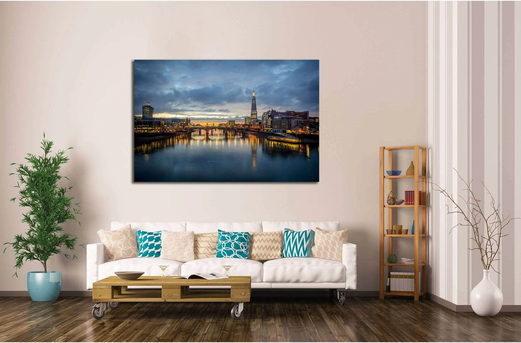 A view from the london №555 Ready to Hang Canvas Print - Zellart Canvas Prints ALL_Products, s-555