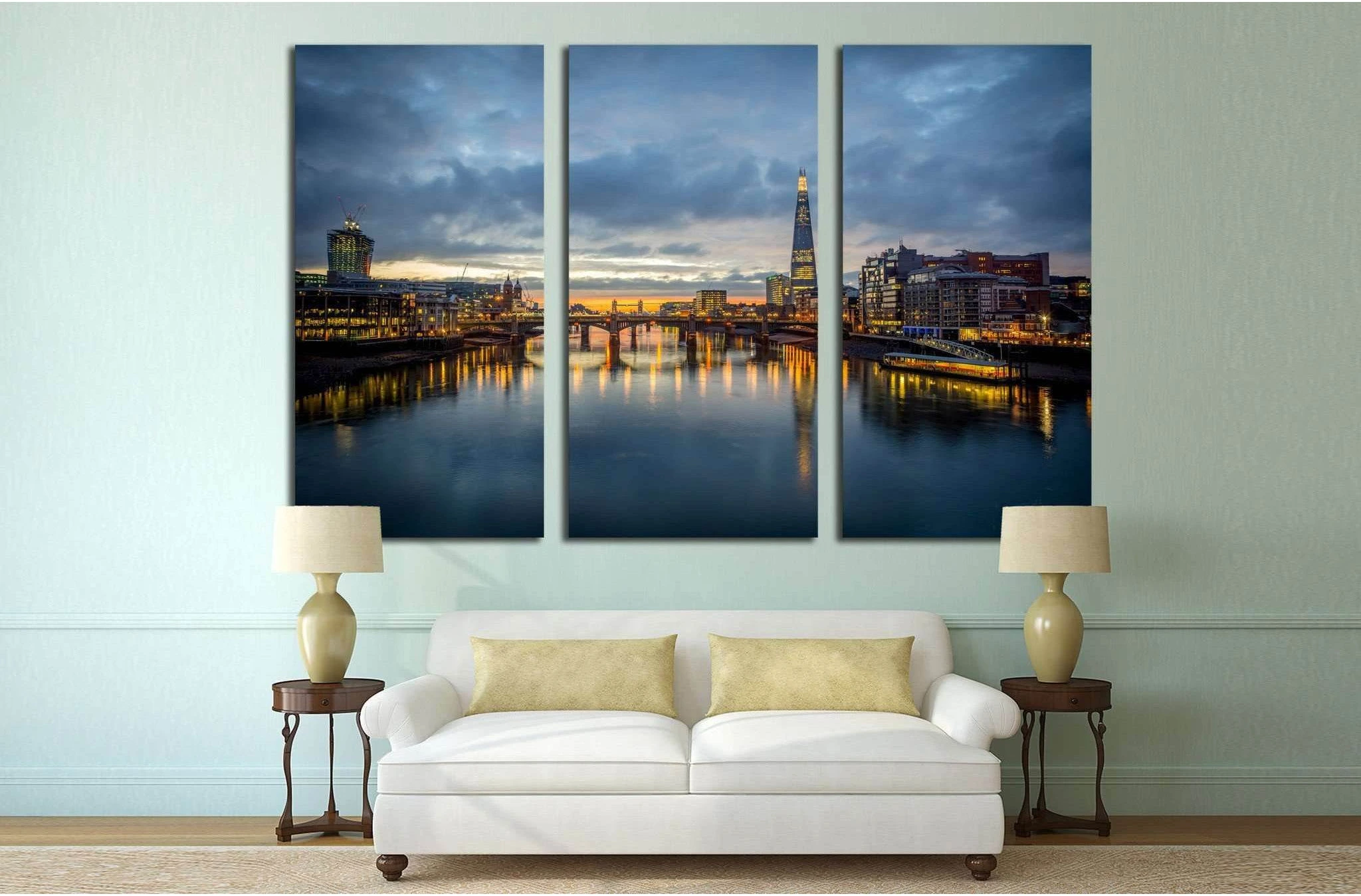 A view from the london №555 Ready to Hang Canvas Print - Zellart Canvas Prints ALL_Products, s-555