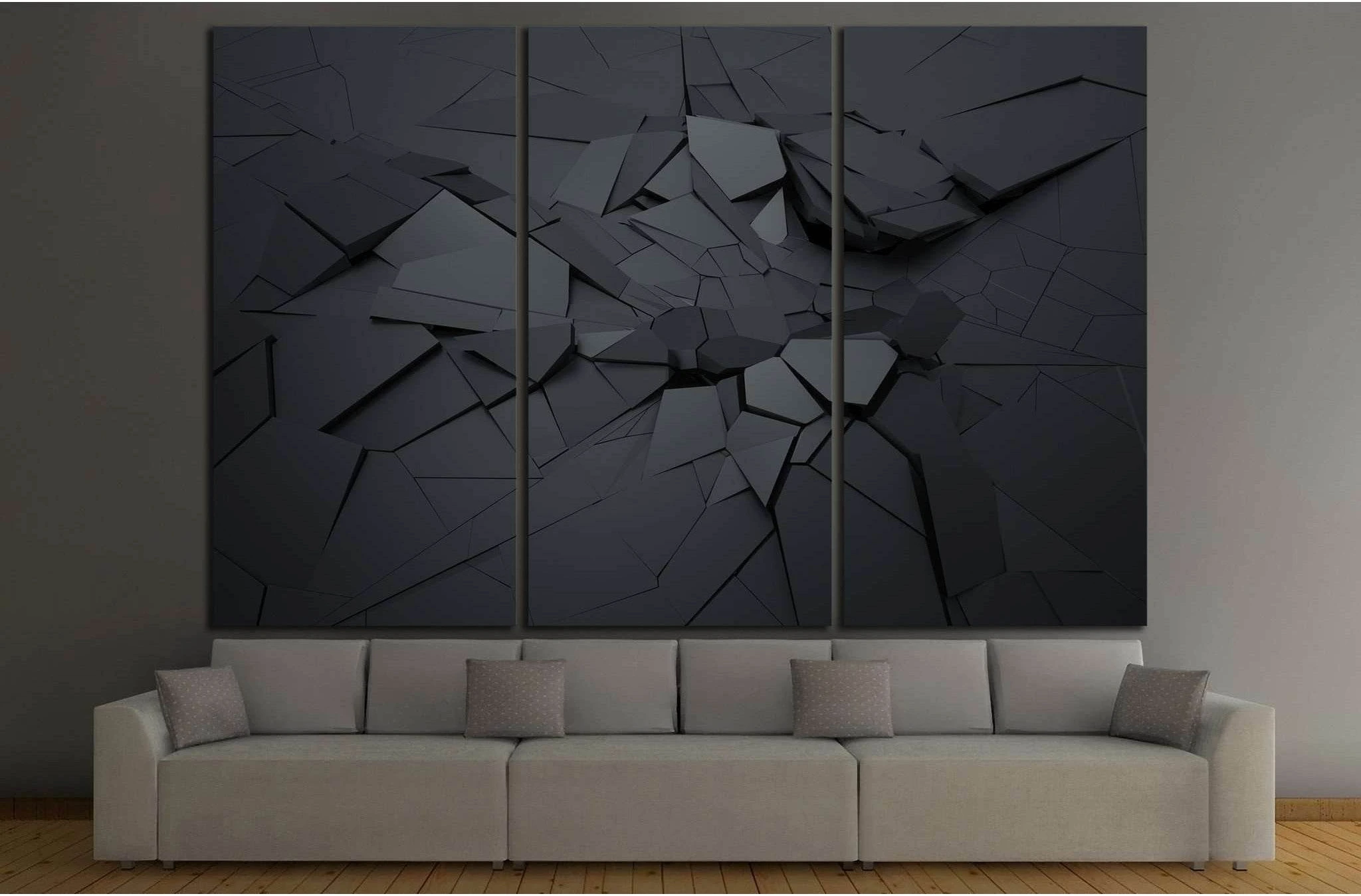 Abstract 3d №1056 Ready to Hang Canvas Print - Zellart Canvas Prints ALL_Products, s-1056