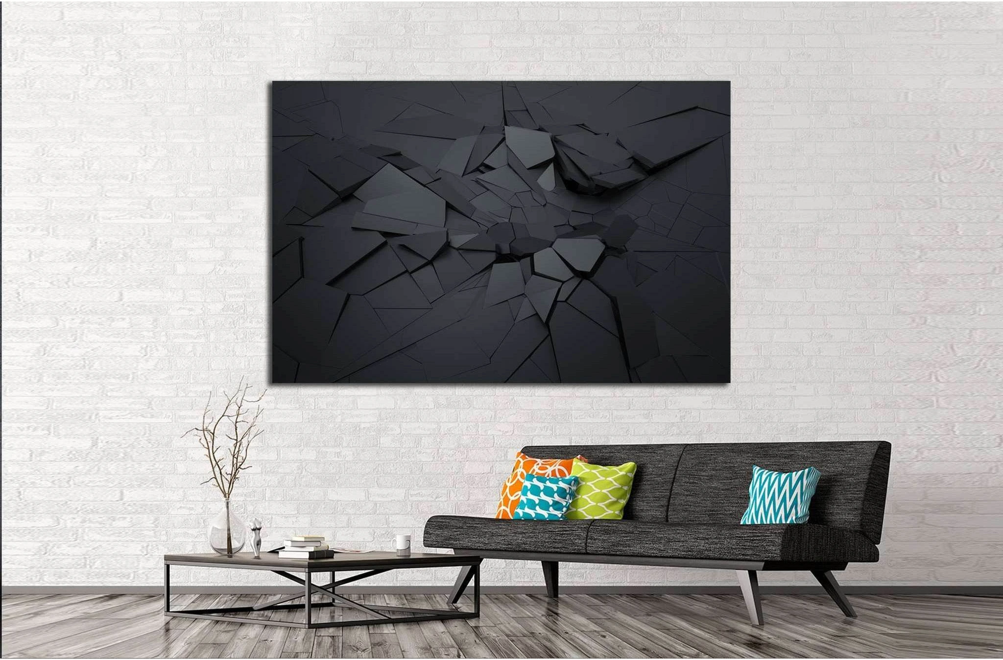 Abstract 3d №1056 Ready to Hang Canvas Print - Zellart Canvas Prints ALL_Products, s-1056