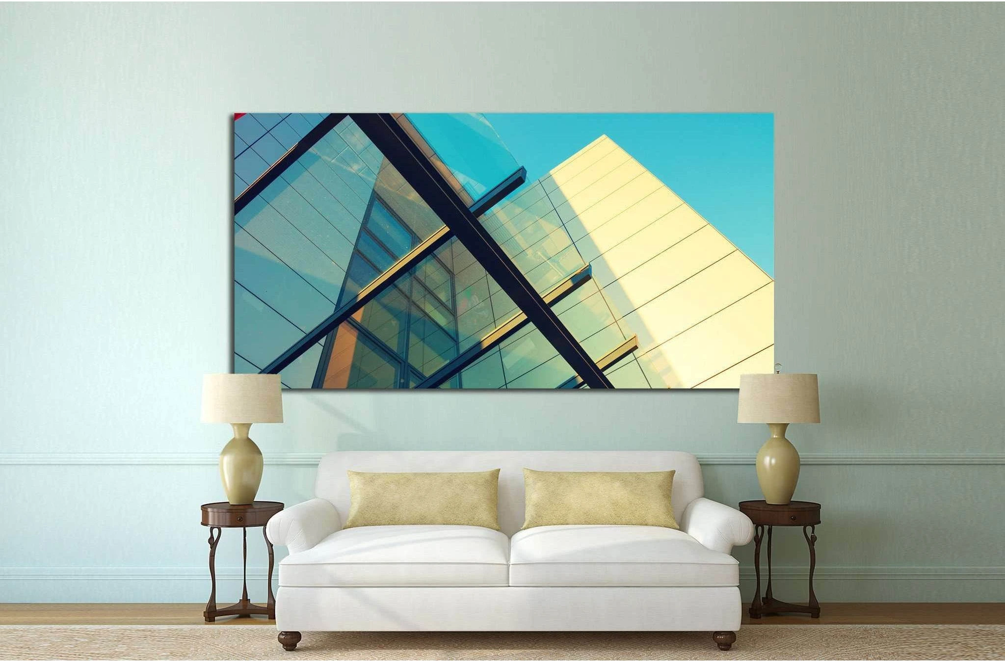 Abstract architecture №1058 Ready to Hang Canvas Print - Zellart Canvas Prints ALL_Products, s-1058