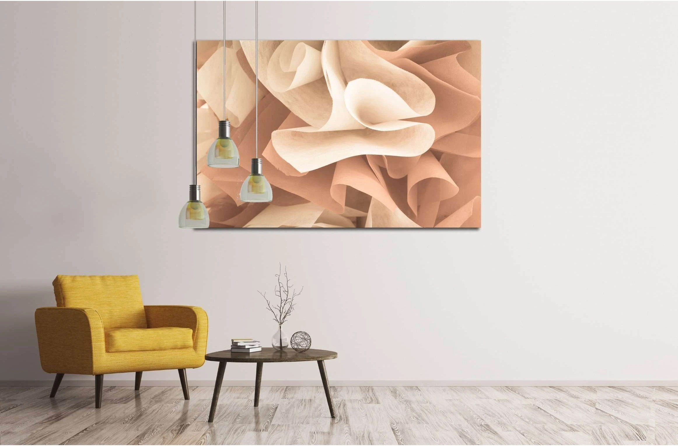 abstract beautiful rose gold color №2893 Ready to Hang Canvas Print - Zellart Canvas Prints ALL_Products, s-2893