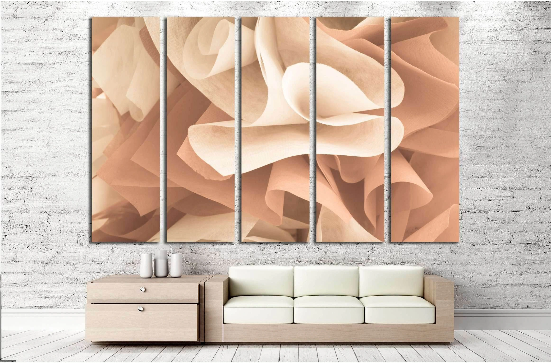abstract beautiful rose gold color №2893 Ready to Hang Canvas Print - Zellart Canvas Prints ALL_Products, s-2893