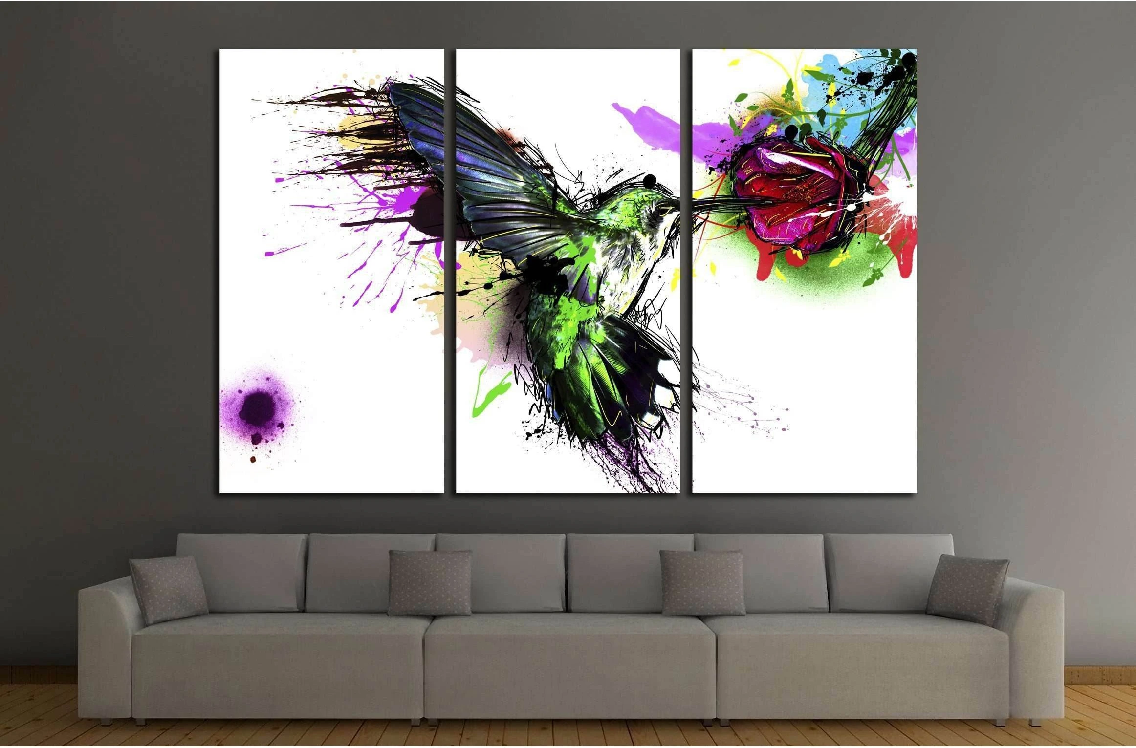 Abstract bird №3310 Ready to Hang Canvas Print - Zellart Canvas Prints ALL_Products, s-3310