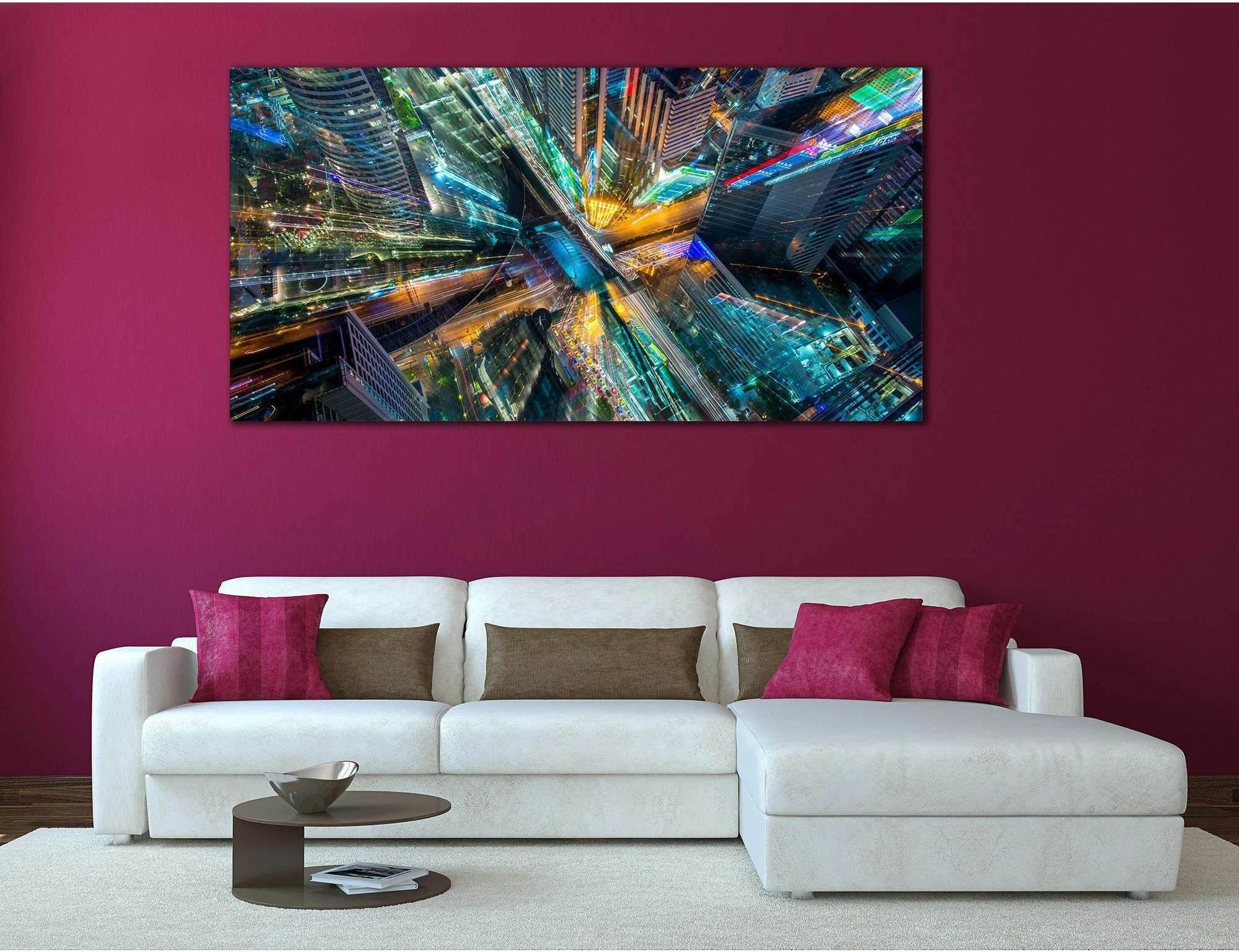 Abstract City №792 Ready to Hang Canvas Print, product view 3