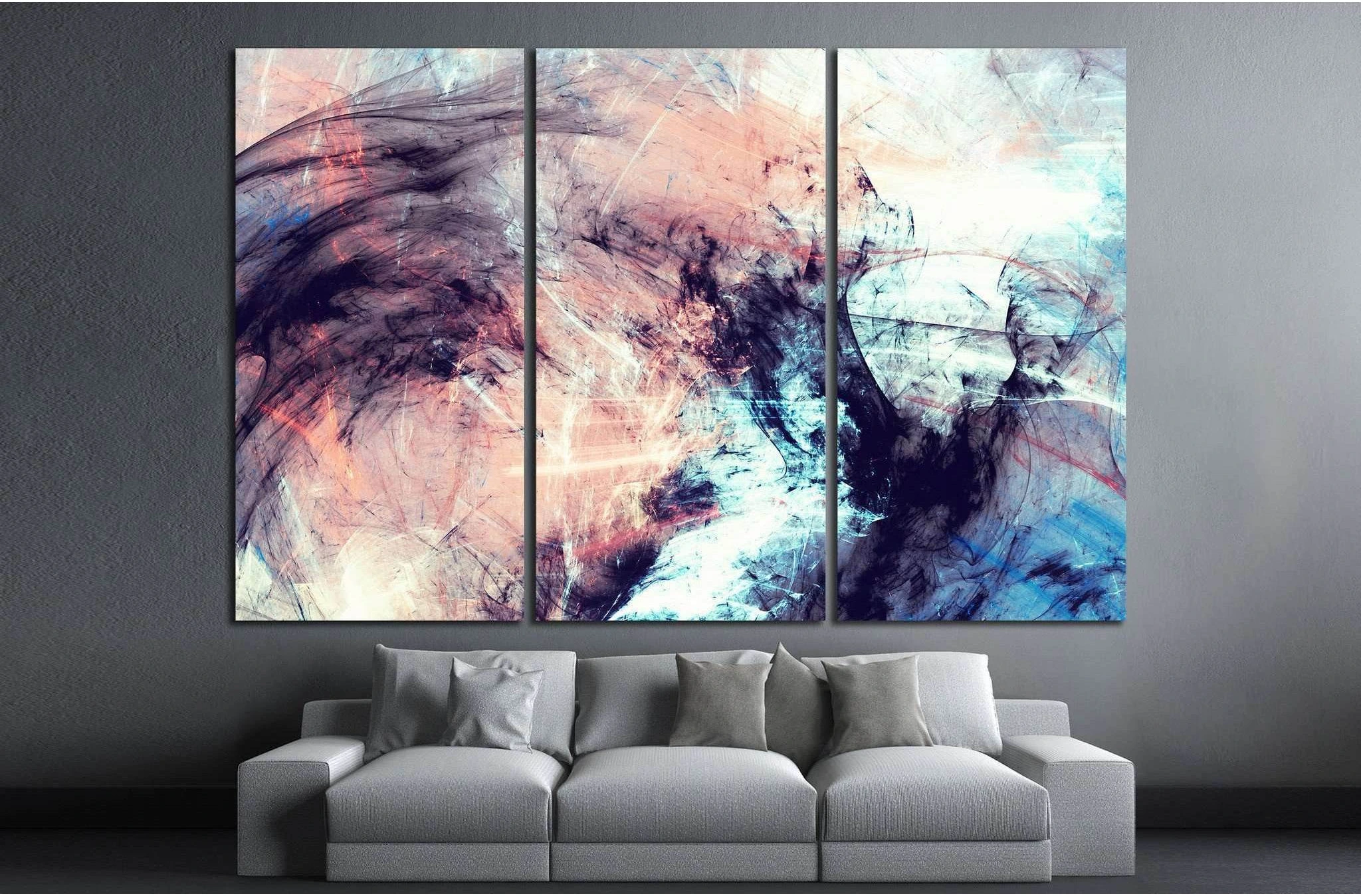 Abstract color dynamic №1048 Ready to Hang Canvas Print - Zellart Canvas Prints ALL_Products, s-1048