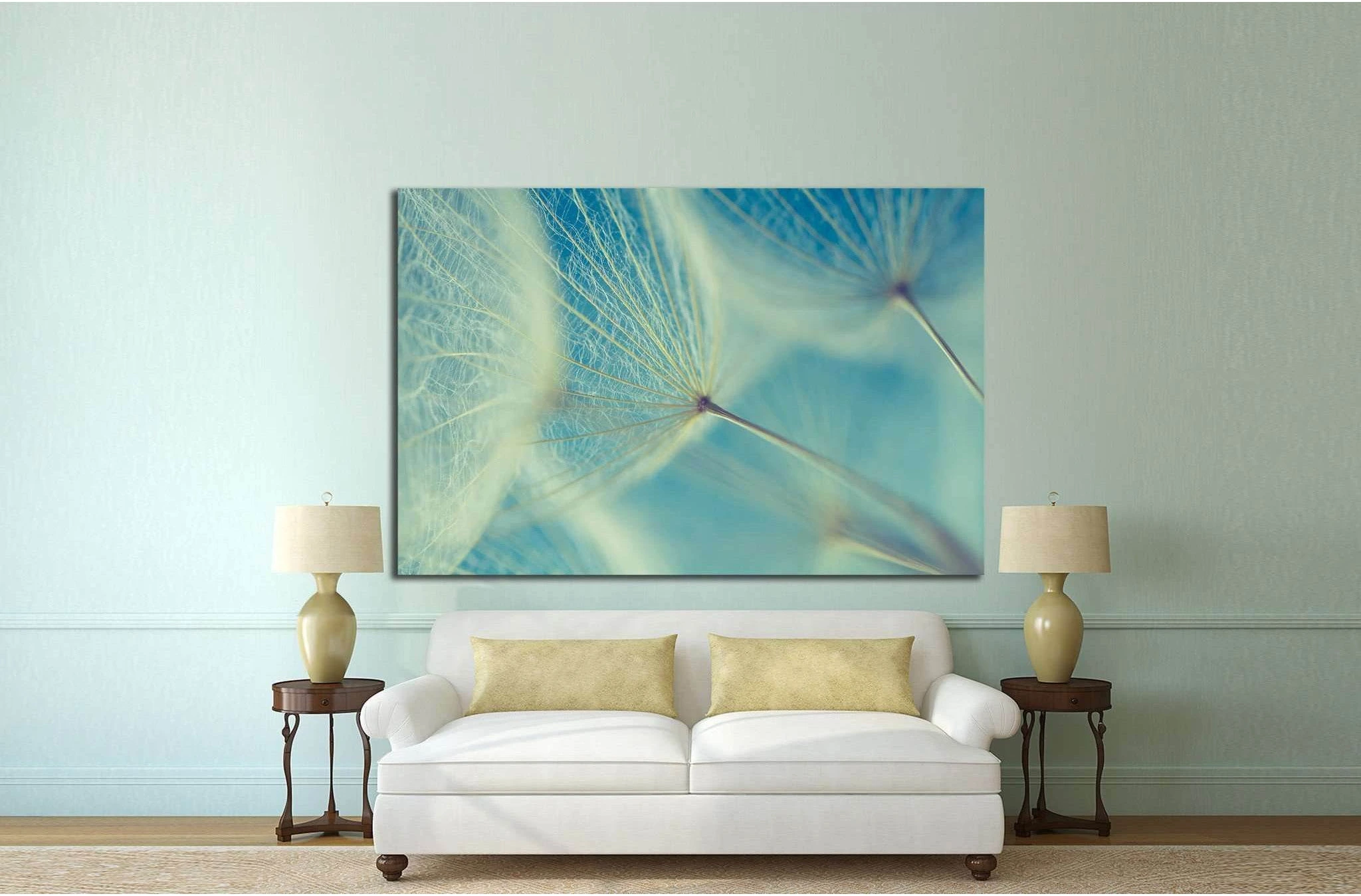 Abstract dandelion flower №1073 Ready to Hang Canvas Print - Zellart Canvas Prints ALL_Products, s-1073