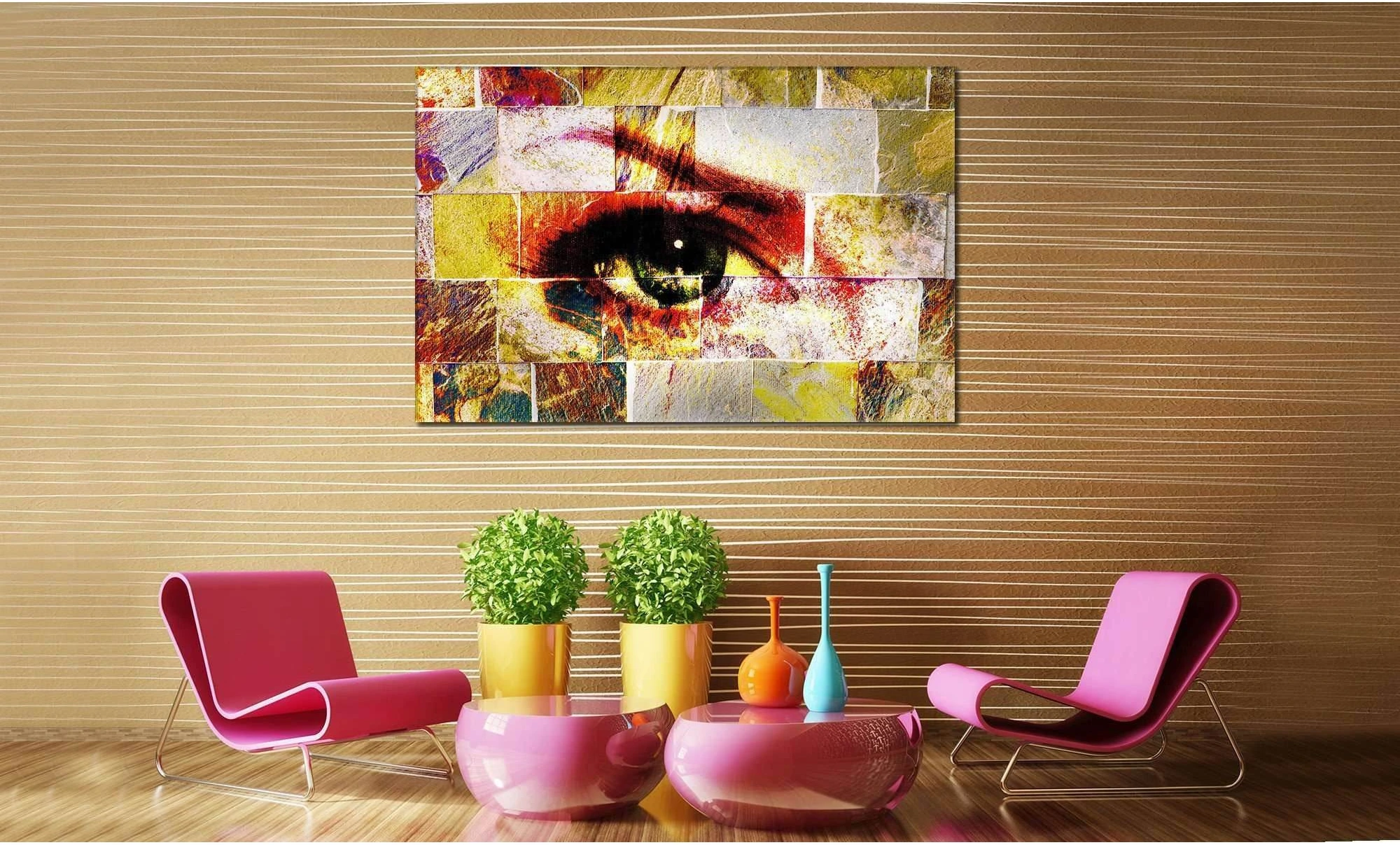 Abstract Eye №839 Ready to Hang Canvas Print - Zellart Canvas Prints ALL_Products, autopostr_pinterest_65155, autopostr_pinterest_65157, autopostr_pinterest_65158, autopostr_pinterest_65160