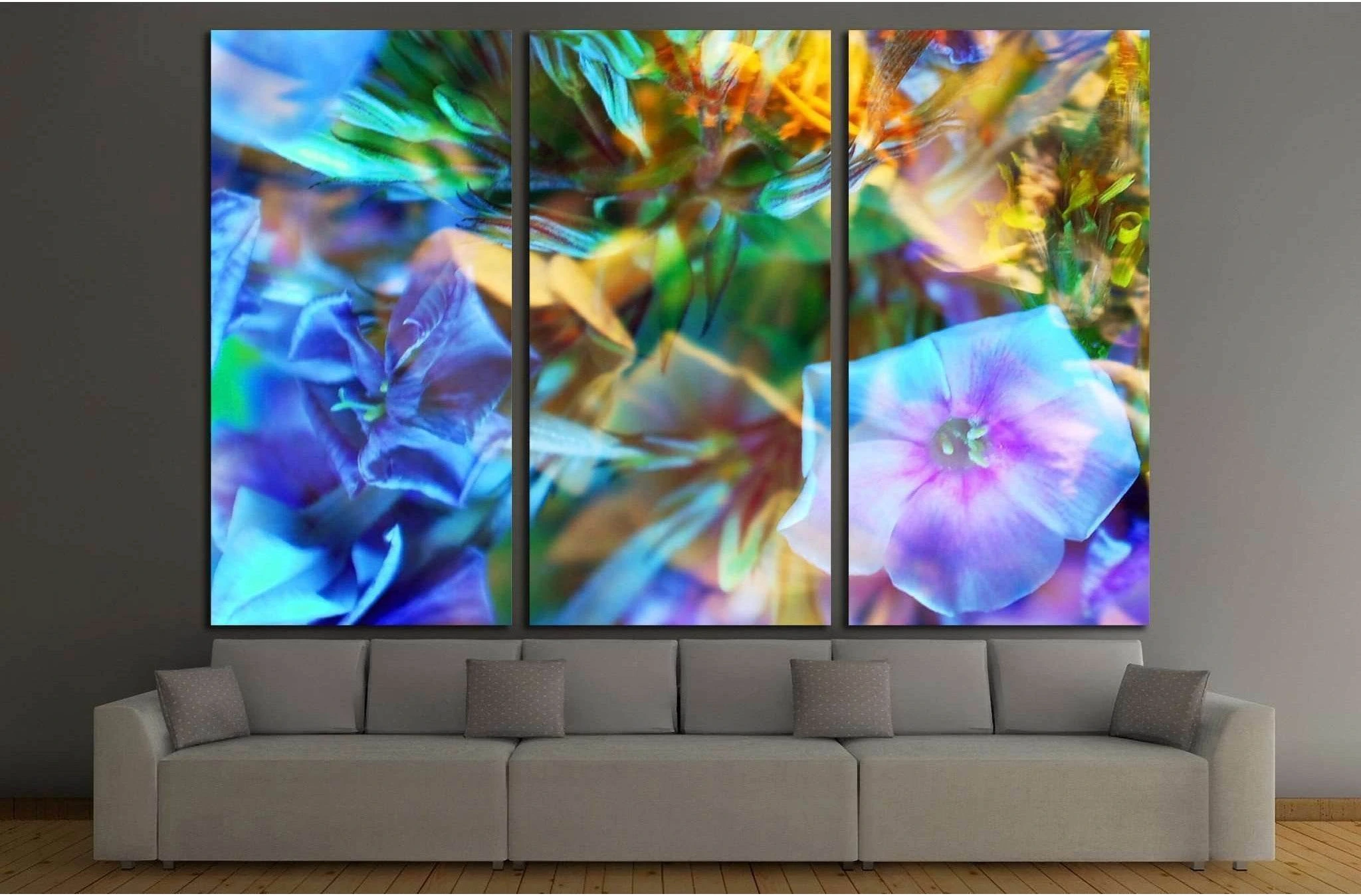 abstract flower background №1348 Ready to Hang Canvas Print - Zellart Canvas Prints ALL_Products, s-1348