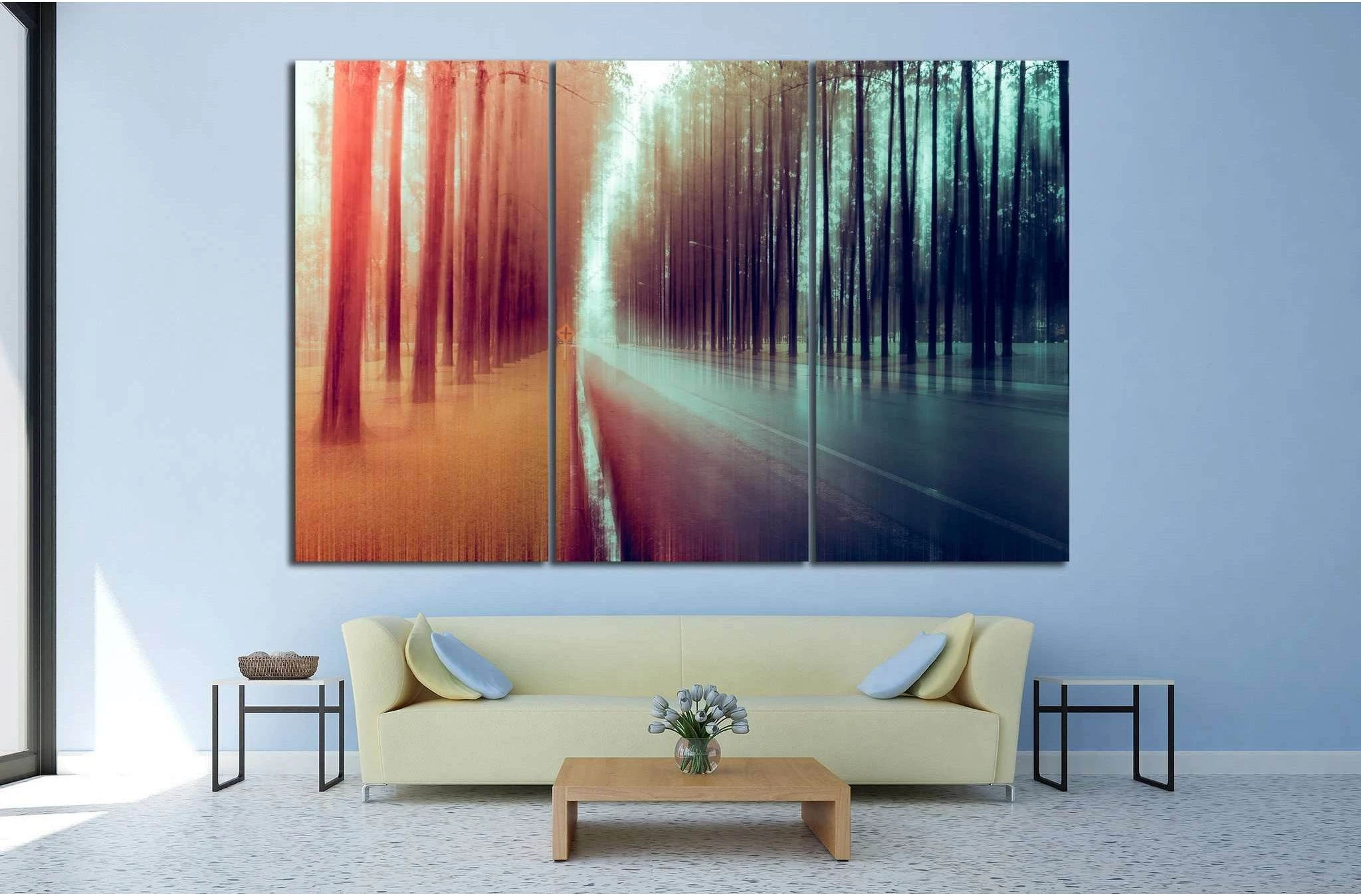 Abstract forest №599 Ready to Hang Canvas Print - Zellart Canvas Prints ALL_Products, s-599