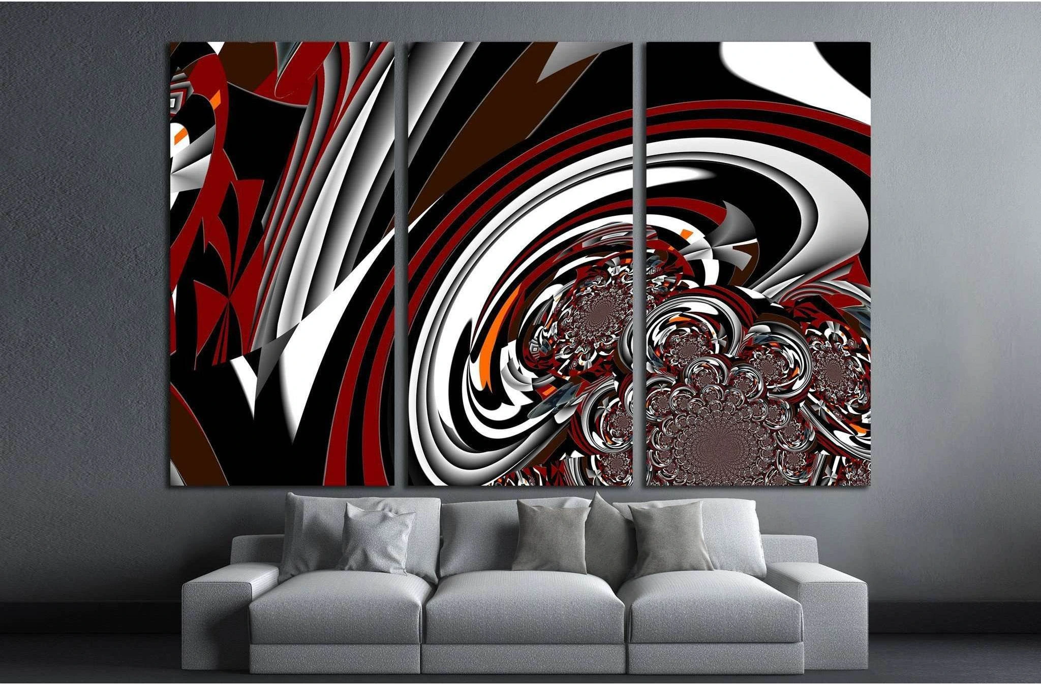 Abstract illustration background graphic design №1594 Ready to Hang Canvas Print - Zellart Canvas Prints ALL_Products, s-1594