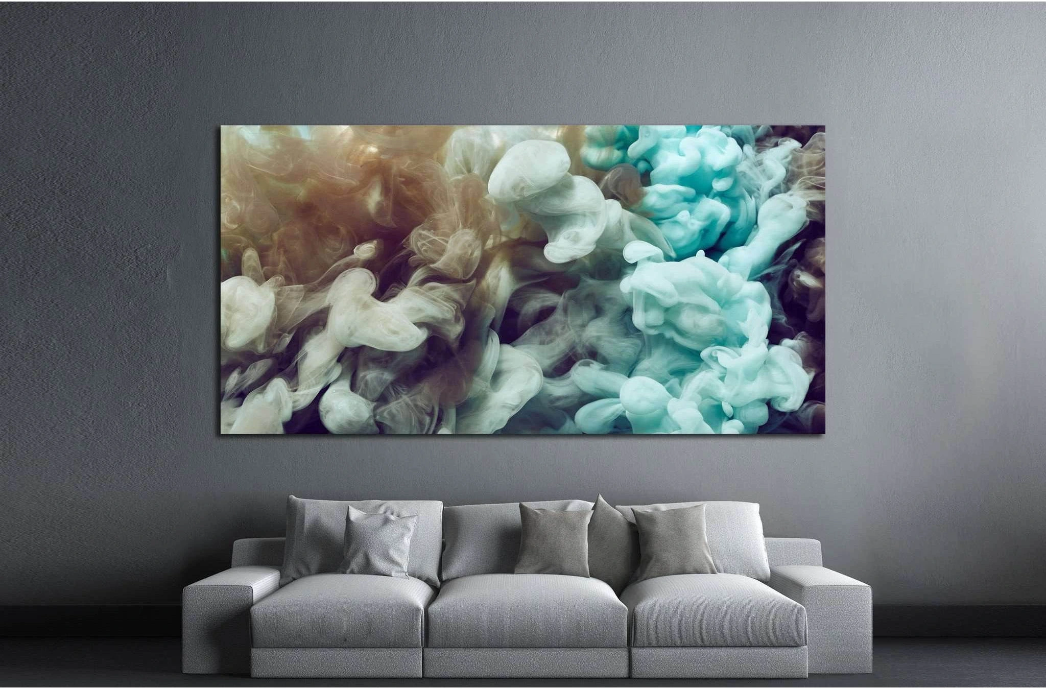 Abstract ink splash №1081 Ready to Hang Canvas Print - Zellart Canvas Prints ALL_Products, s-1081