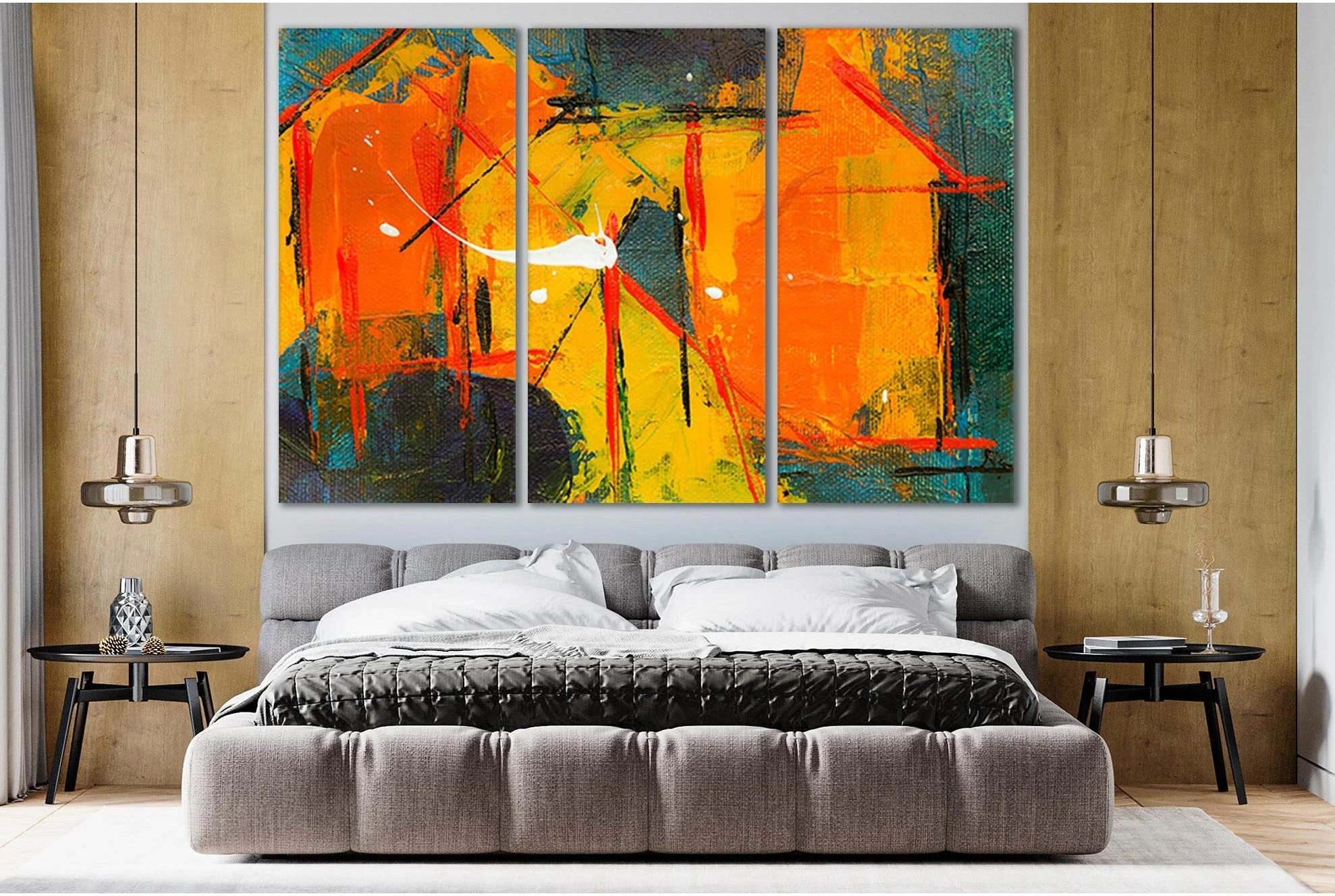 Abstract Oil Painting №SL582 Ready to Hang Canvas Print - Zellart Canvas Prints 0new, ALL_Products, Oil Painting Wall Art
