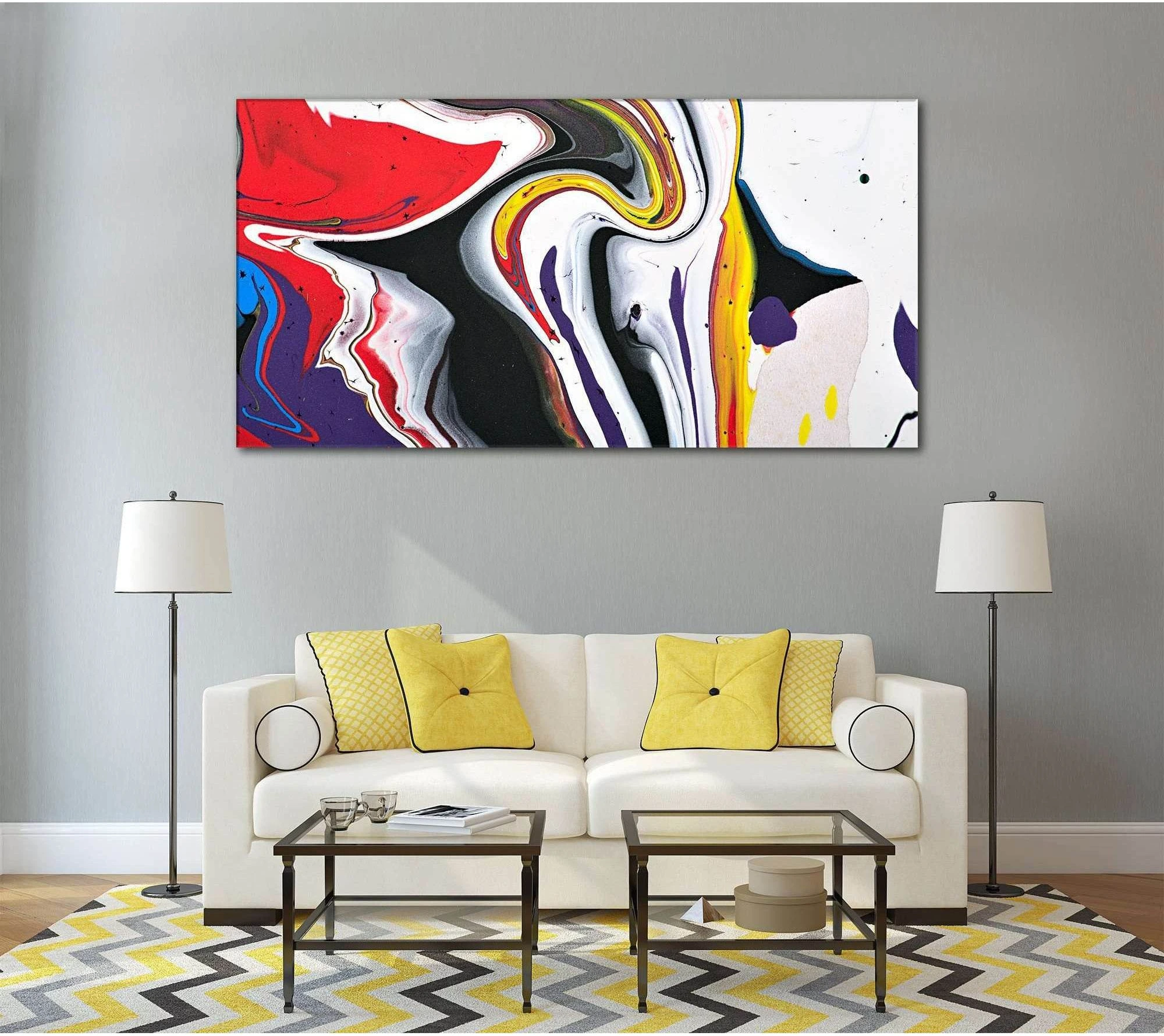 Abstract Wall Art №784 Ready to Hang Canvas Print - Zellart Canvas Prints ALL_Products, autopostr_pinterest_65155, autopostr_pinterest_65157, autopostr_pinterest_65158, autopostr_pinterest_65160