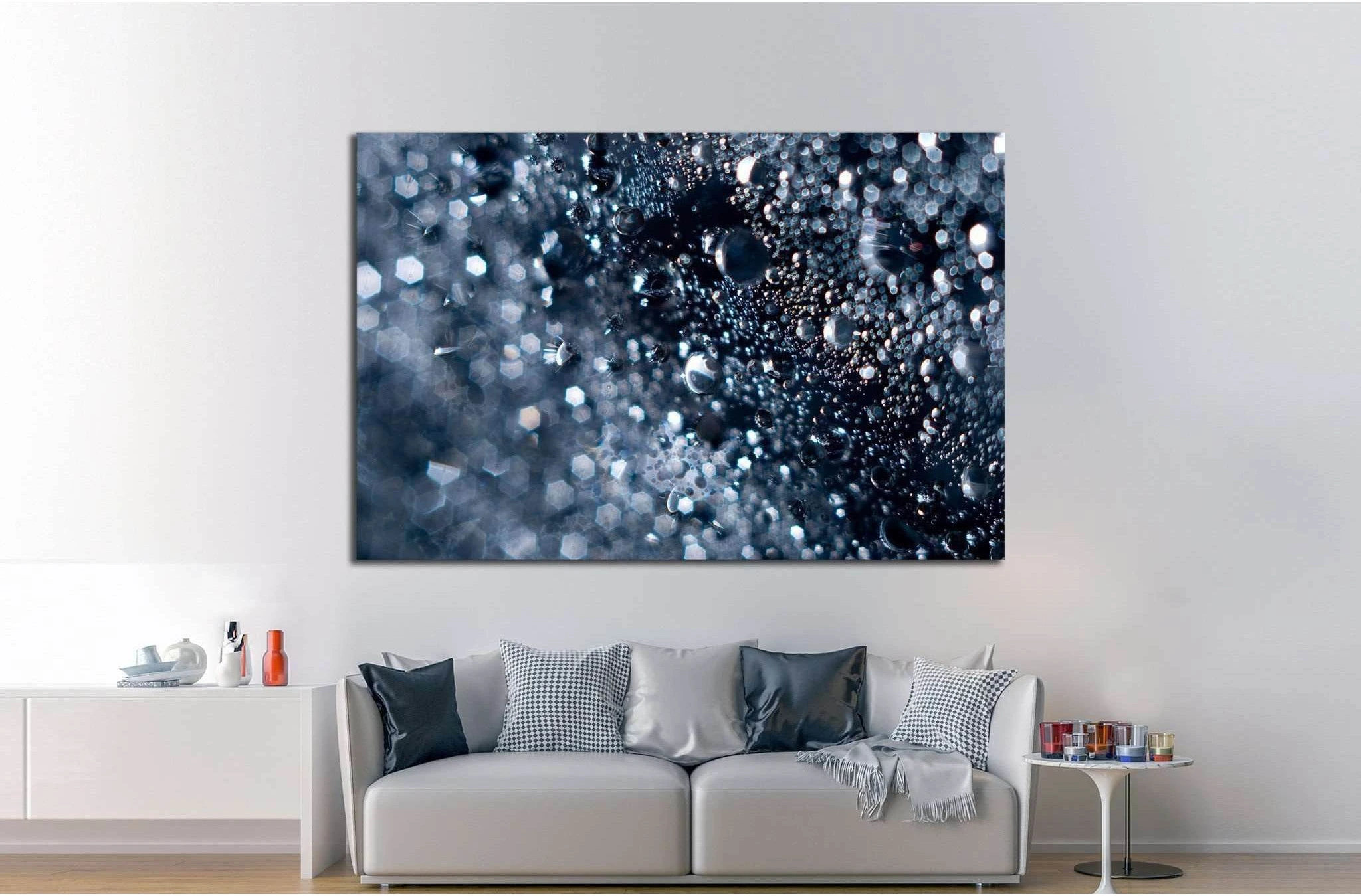 Abstract water with bubbles №1042 Ready to Hang Canvas Print - Zellart Canvas Prints ALL_Products, s-1042