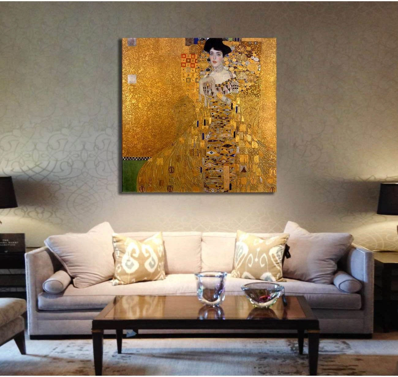 Adele Bloch-Bauer I, 1907 - Ready to Hang Canvas Print - Zellart Canvas Prints 000Negative, 6222, ALL_Products