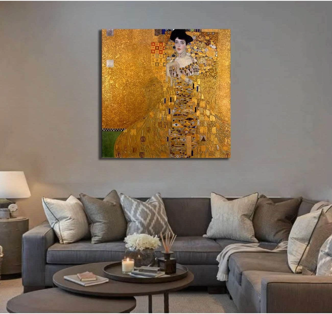Adele Bloch-Bauer I, 1907 - Ready to Hang Canvas Print - Zellart Canvas Prints 000Negative, 6222, ALL_Products