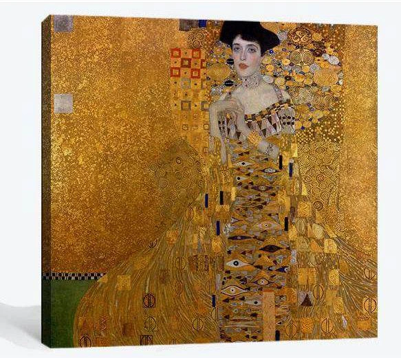 Adele Bloch-Bauer I, 1907 - Ready to Hang Canvas Print - Zellart Canvas Prints 000Negative, 6222, ALL_Products