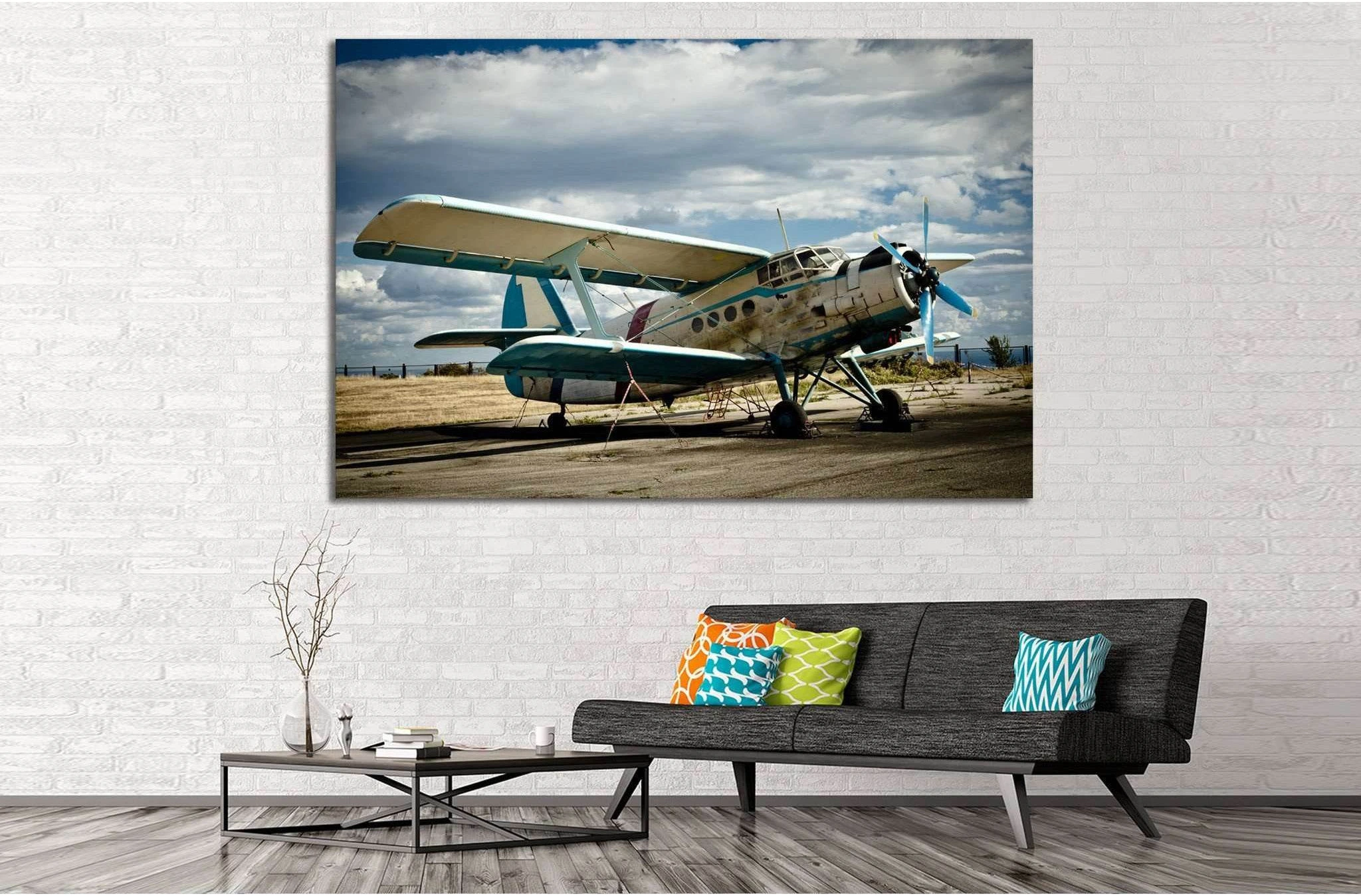 Aircraft №142 Ready to Hang Canvas Print - Zellart Canvas Prints ALL_Products, wd-142