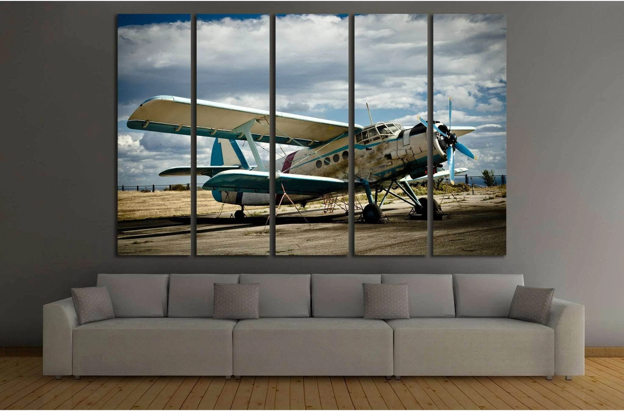 Aircraft №142 Ready to Hang Canvas Print - Zellart Canvas Prints ALL_Products, wd-142